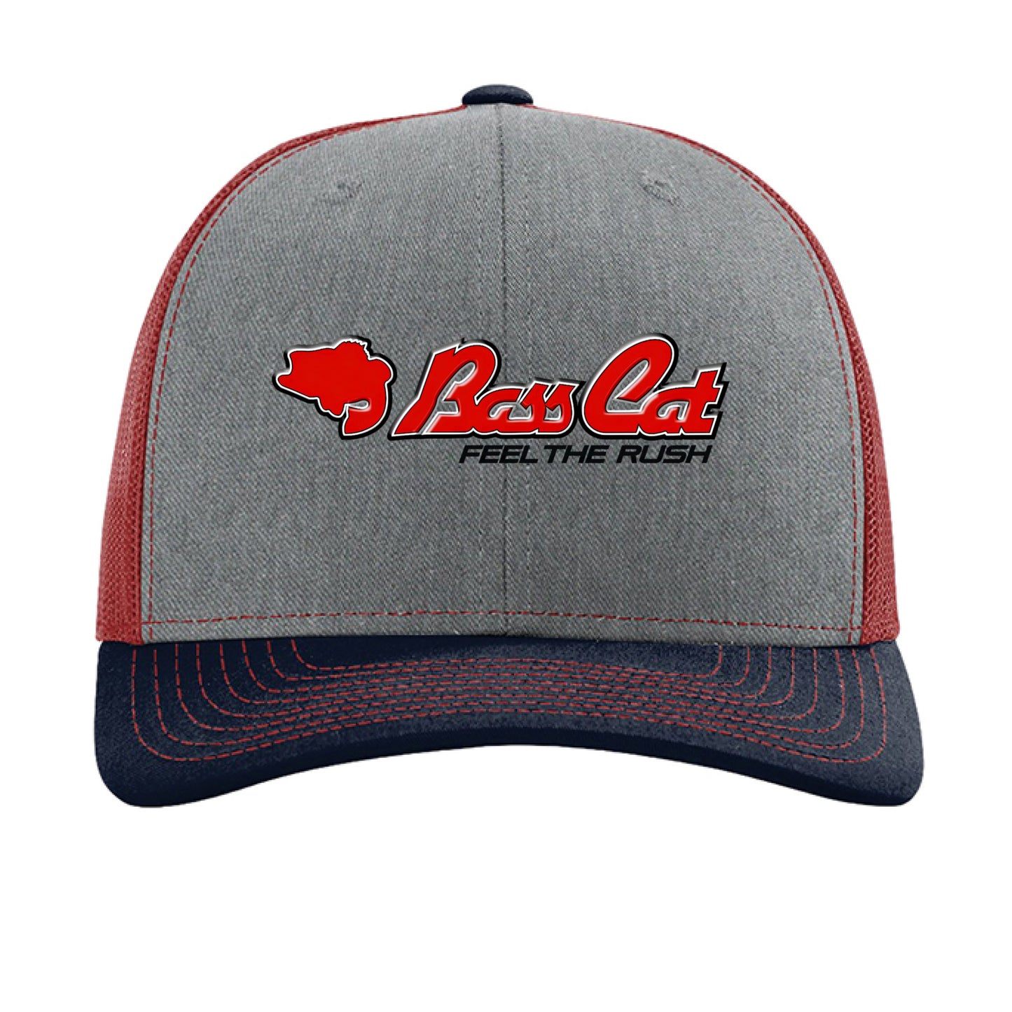 Heather Grey/ Cardinal/ Navy - FRONT