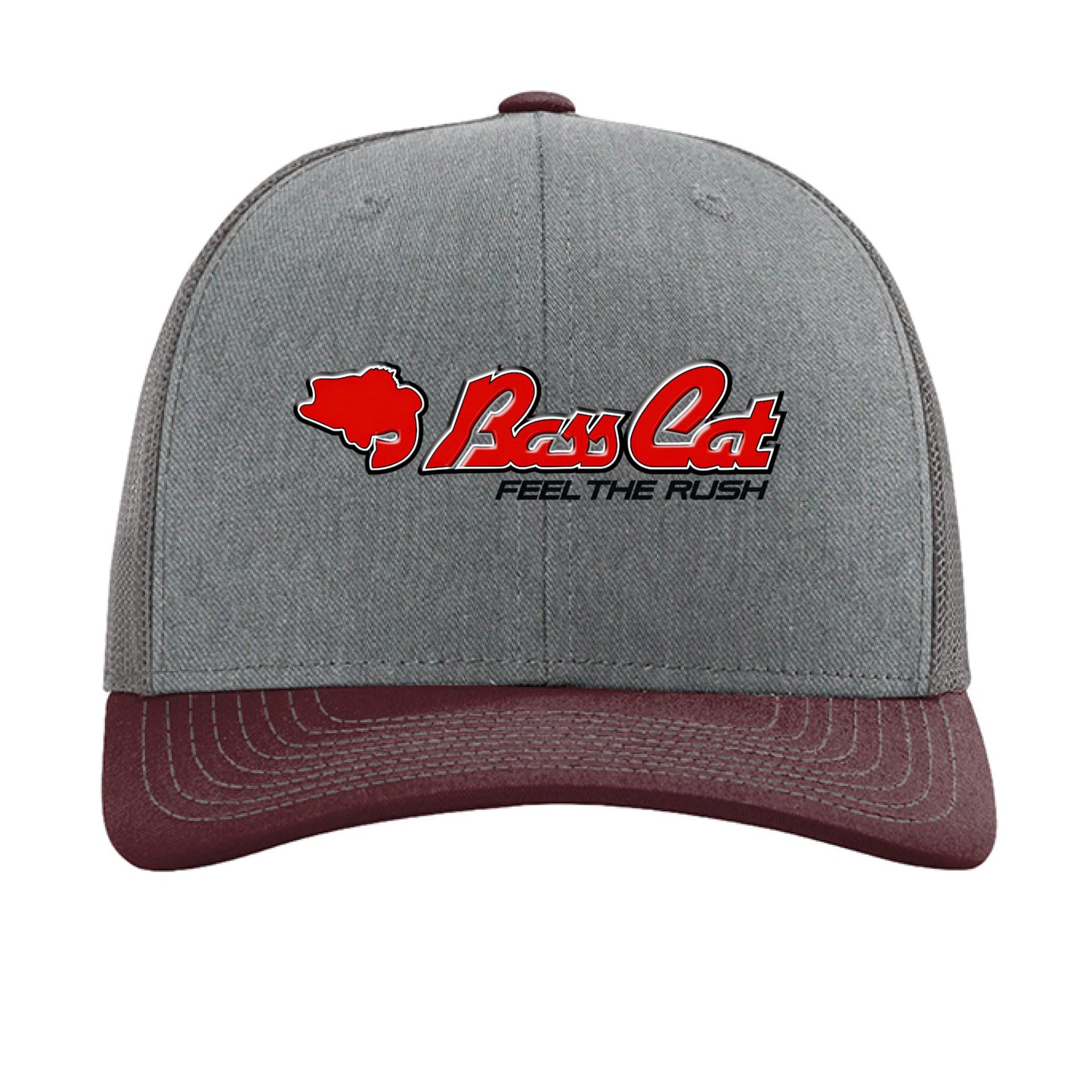 Heather Grey/ Charcoal/ Maroon - FRONT