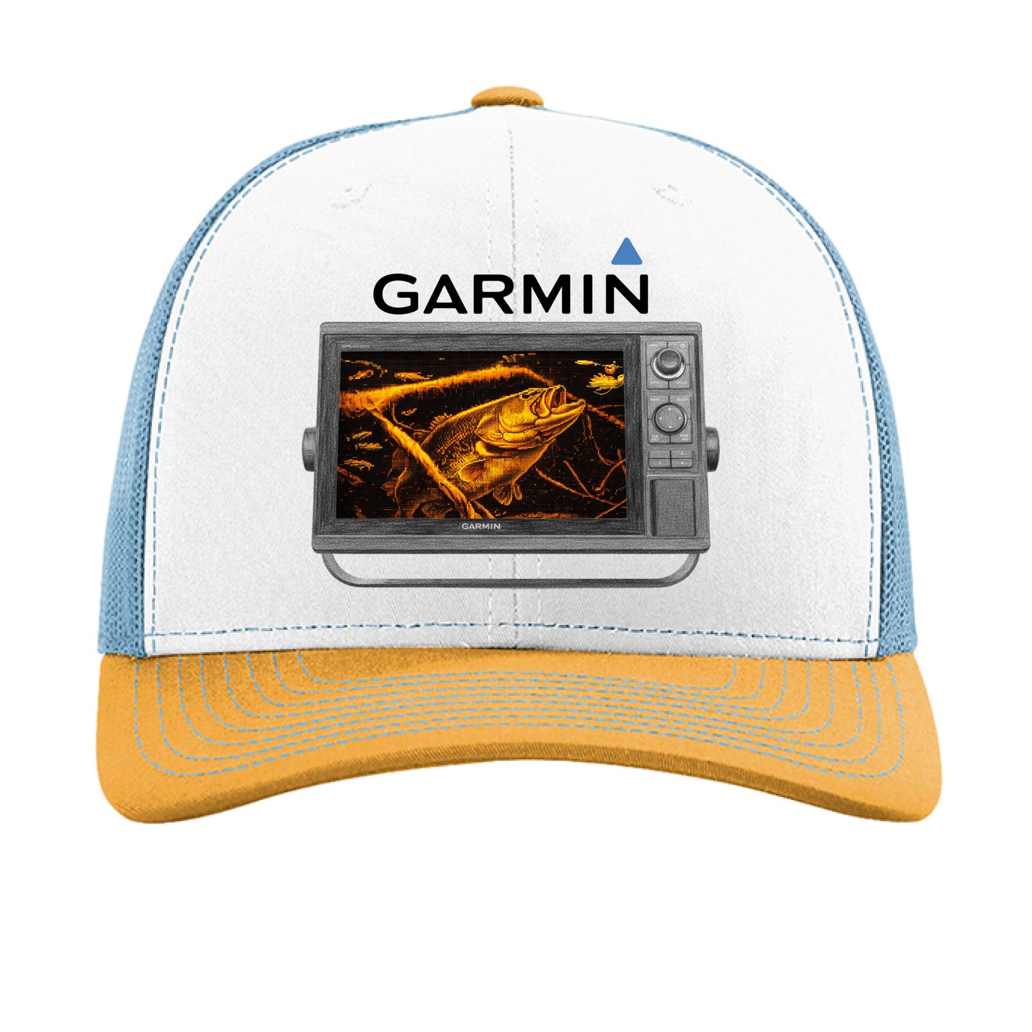 White/ Columbia Blue/ Yellow - FRONT