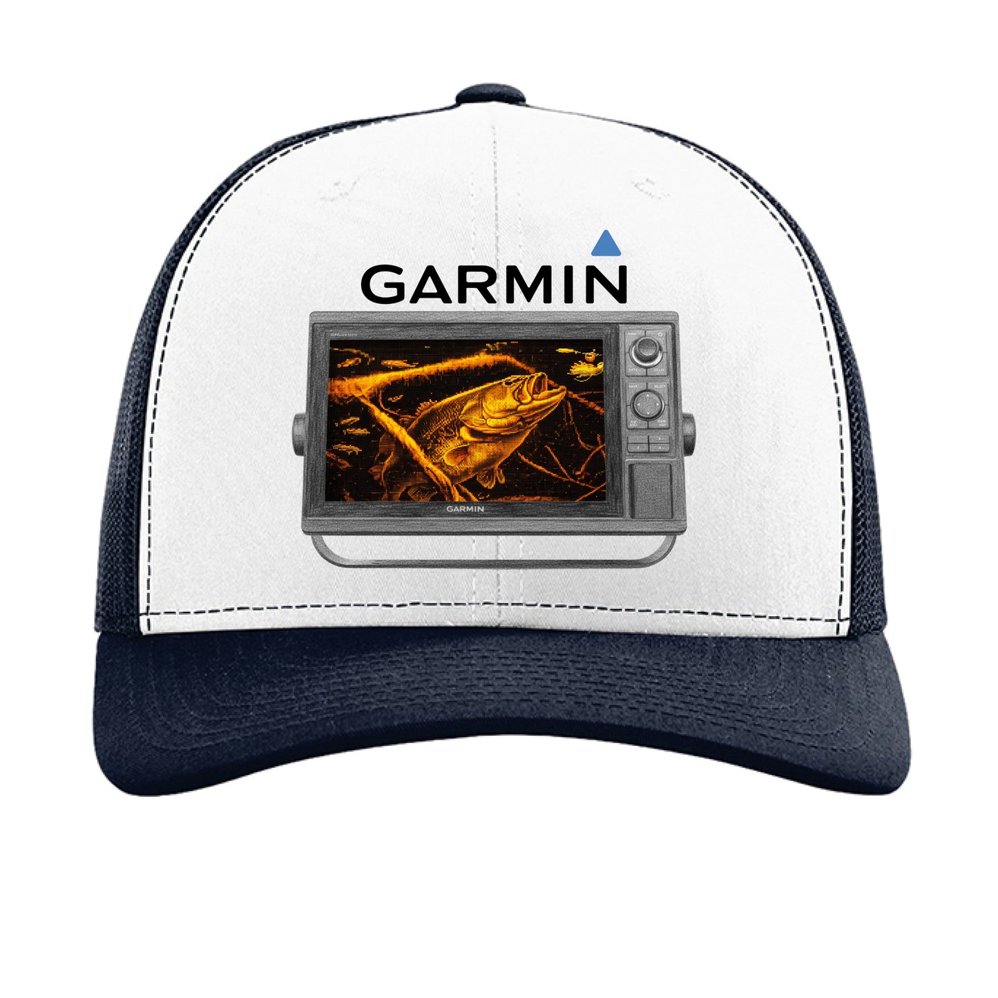 White/ Navy - FRONT