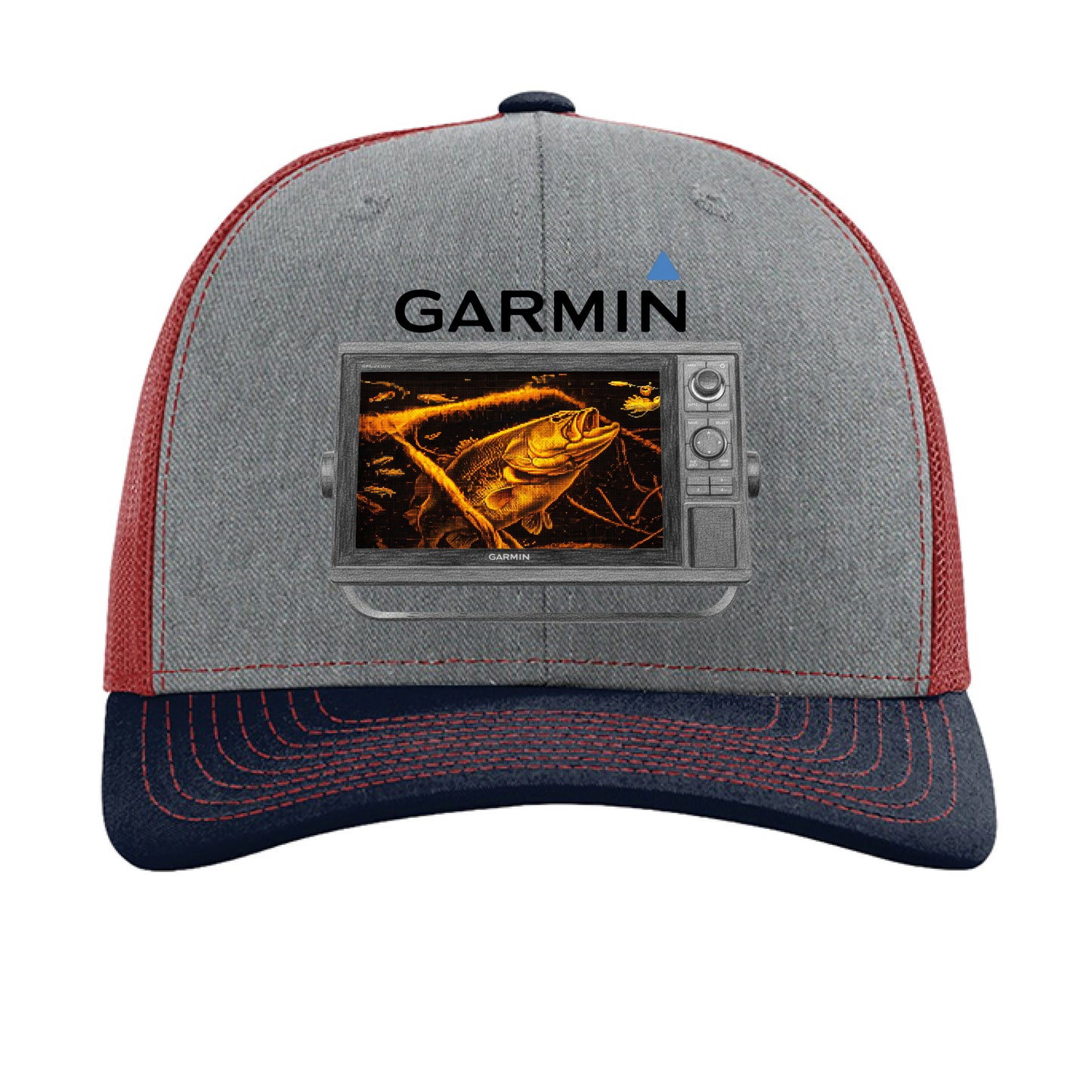 Heather Grey/ Cardinal/ Navy - FRONT