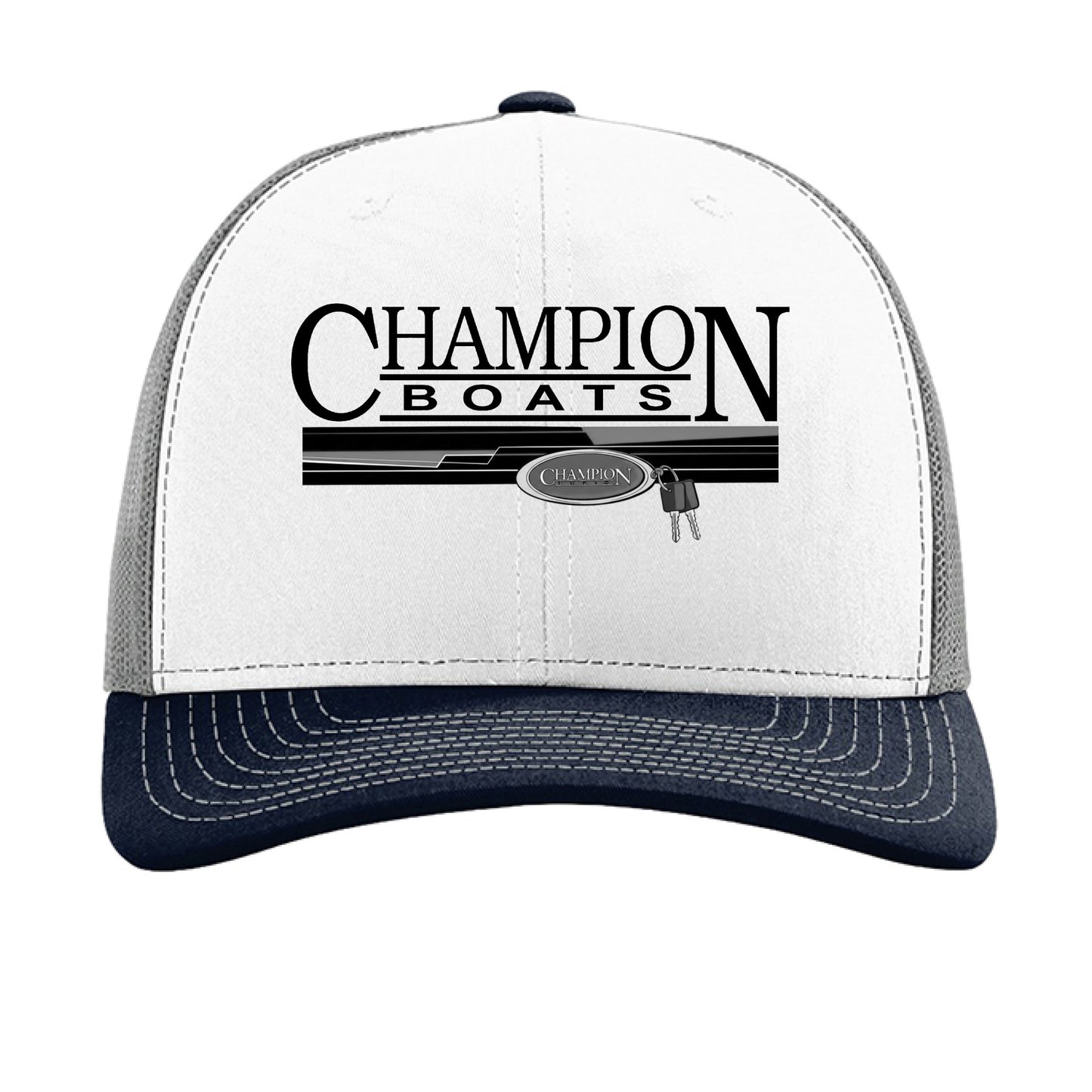 White/ Aluminum/ Navy - FRONT