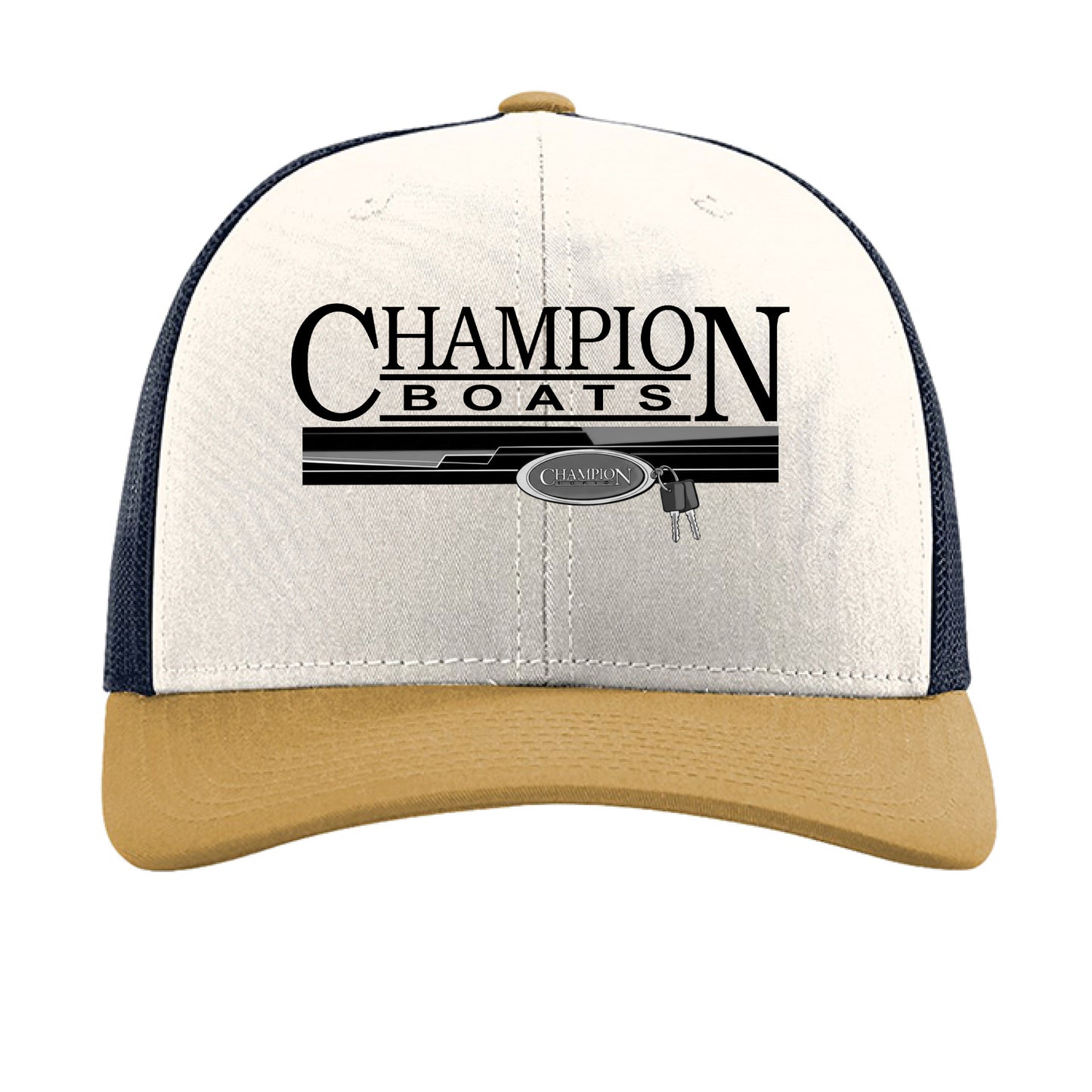 Cream/ Navy/ Amber Gold - FRONT
