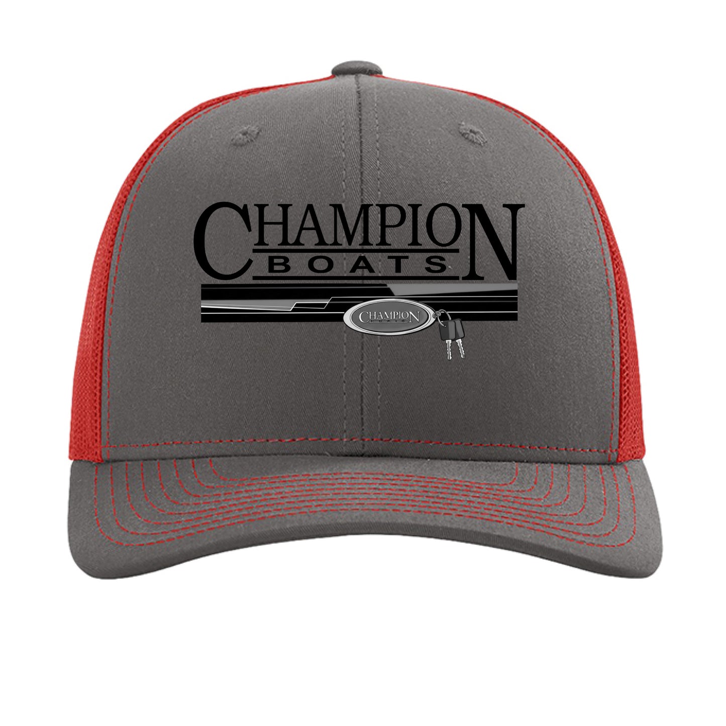 Charcoal/ Red - FRONT