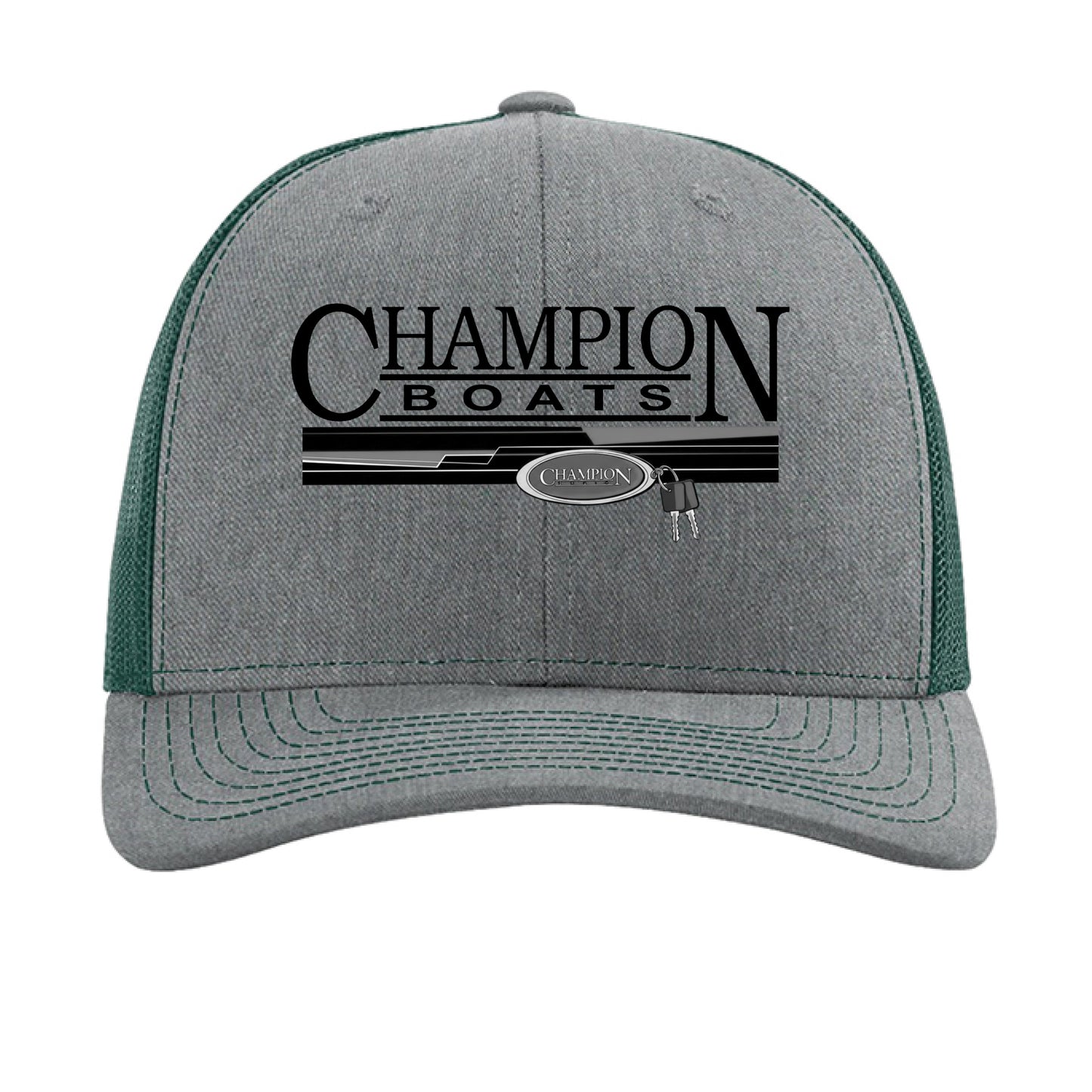 Heather Grey/ Dark Green - FRONT