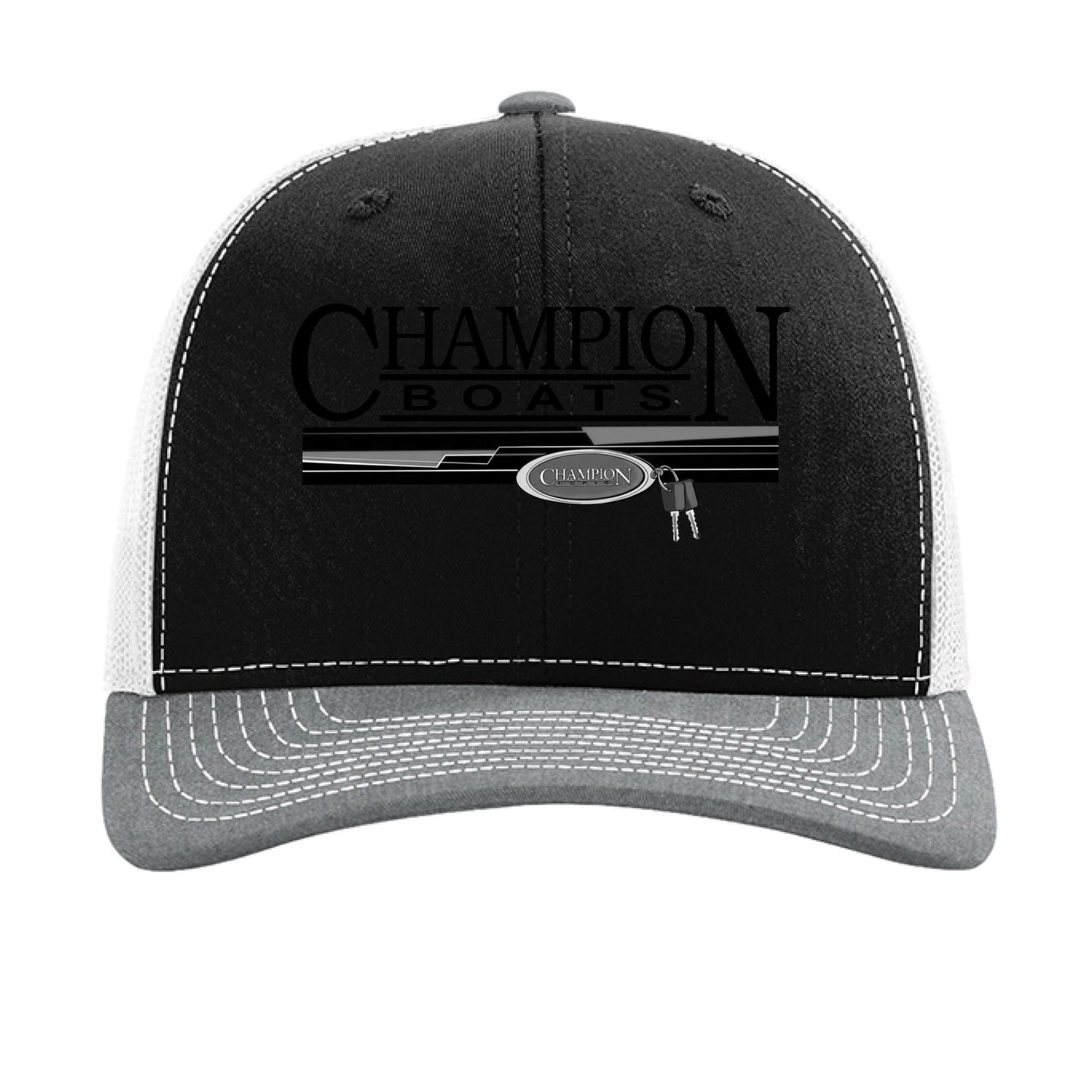 Black/ White/ Heather Grey - FRONT