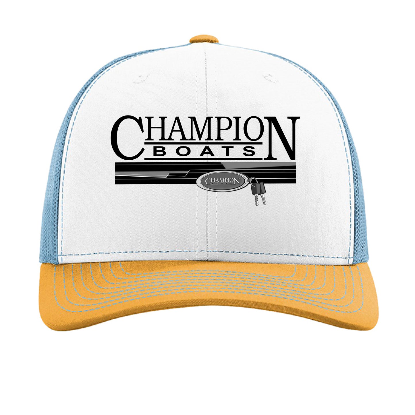White/ Columbia Blue/ Yellow - FRONT