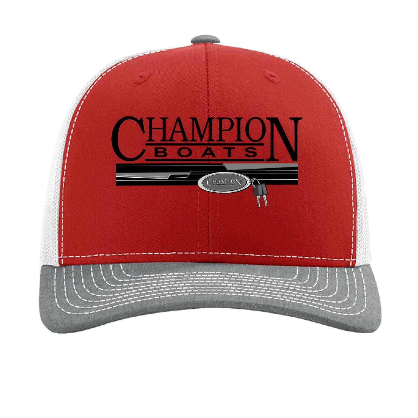 Red/ White/ Heather Grey - FRONT
