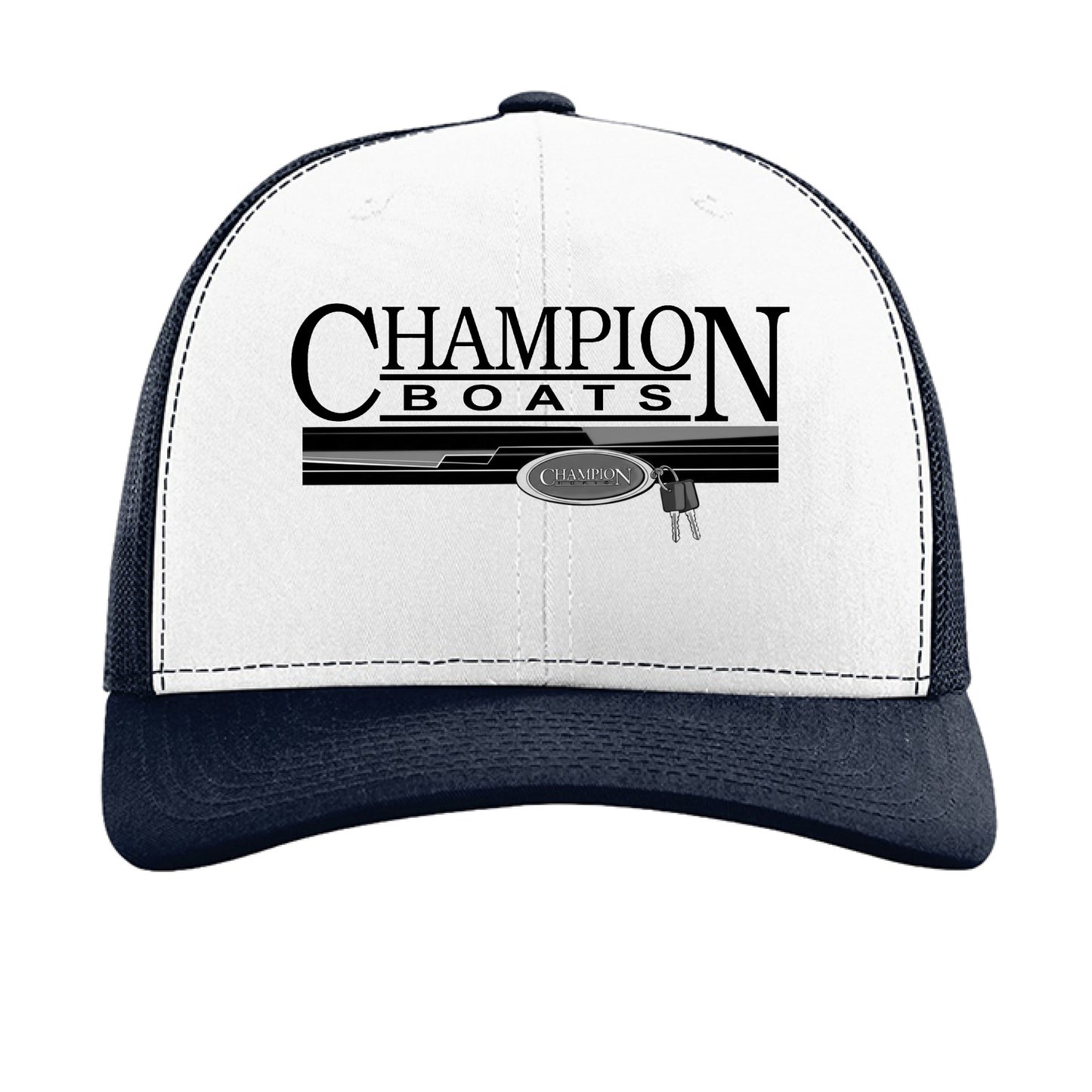 White/ Navy - FRONT