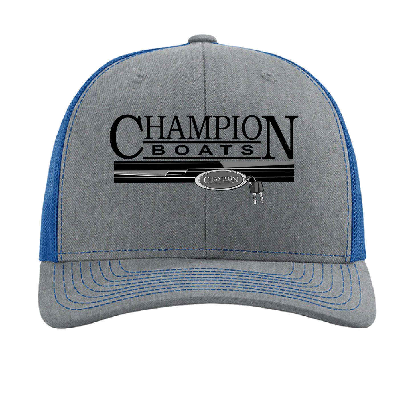 Heather Grey/ Royal - FRONT
