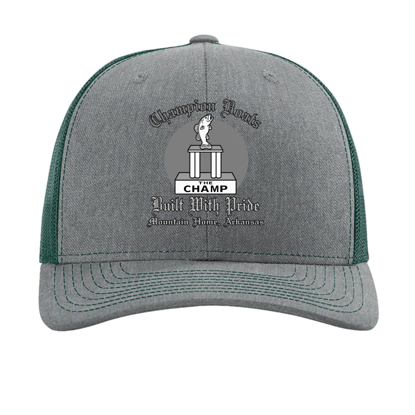 Heather Grey/ Dark Green - FRONT