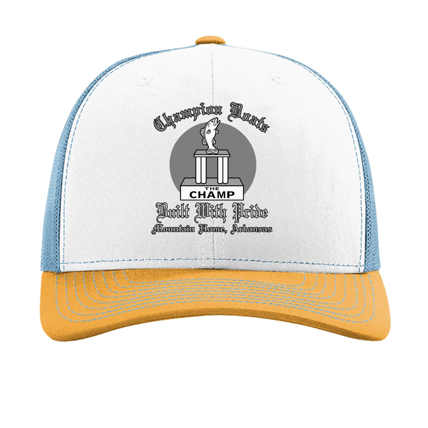 White/ Columbia Blue/ Yellow - FRONT
