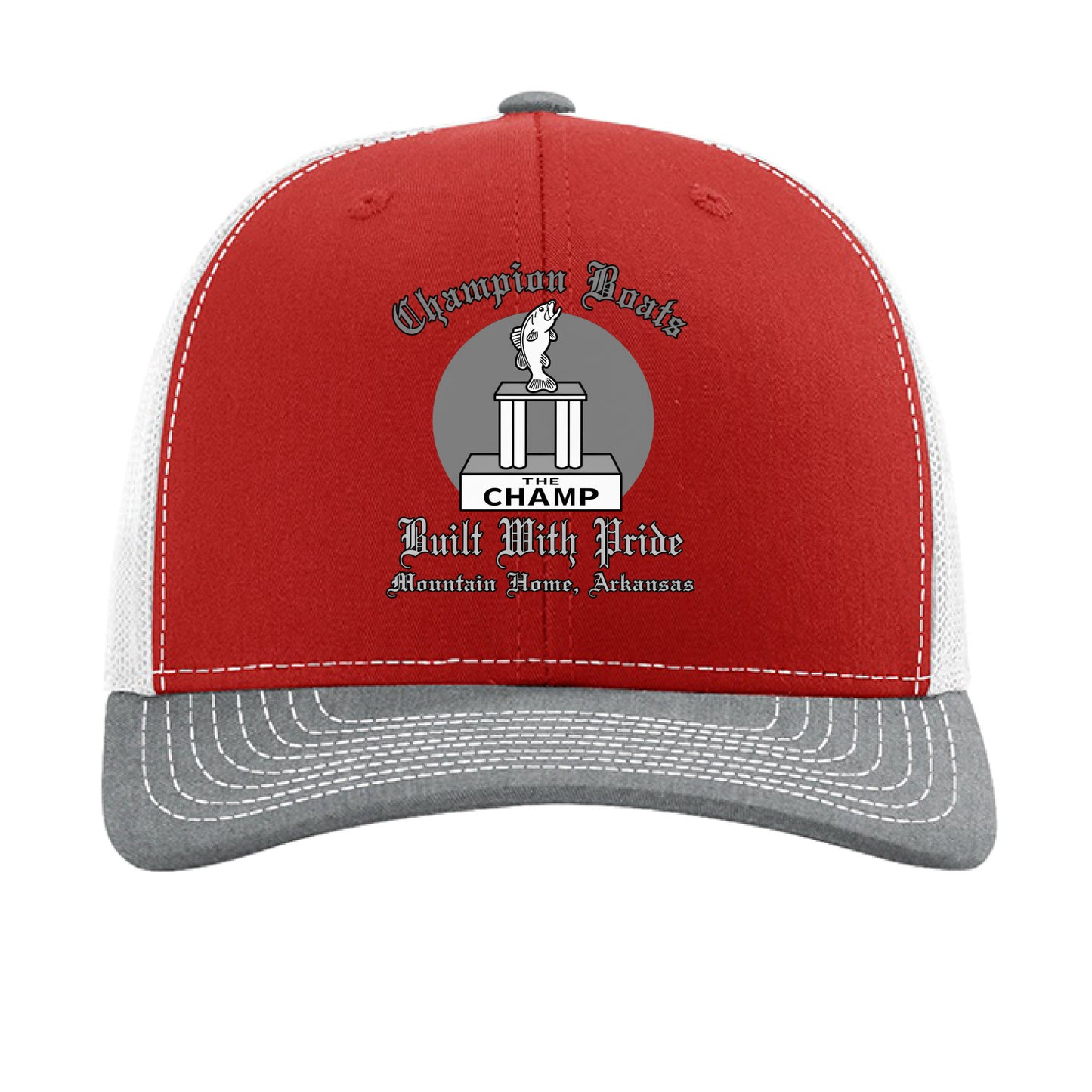 Red/ White/ Heather Grey - FRONT
