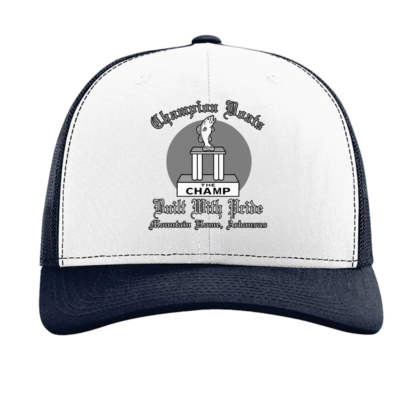 White/ Navy - FRONT