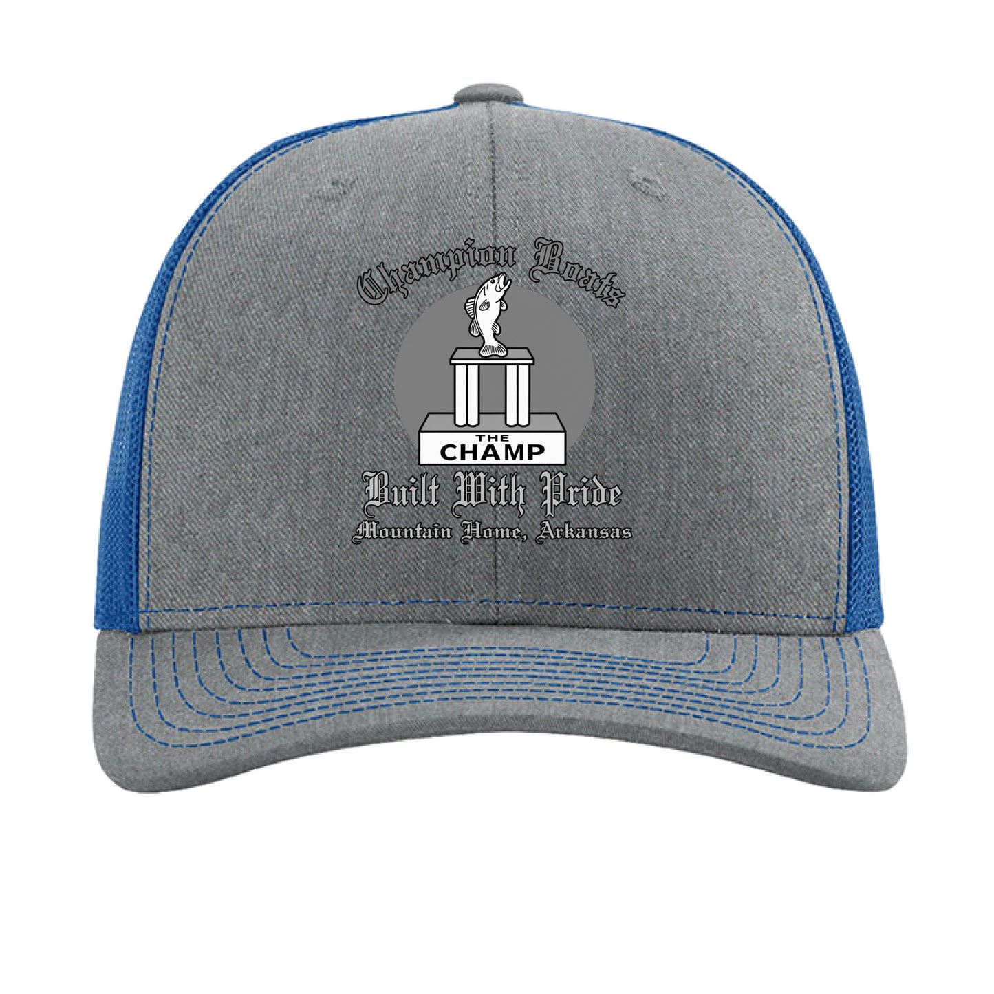 Heather Grey/ Royal - FRONT