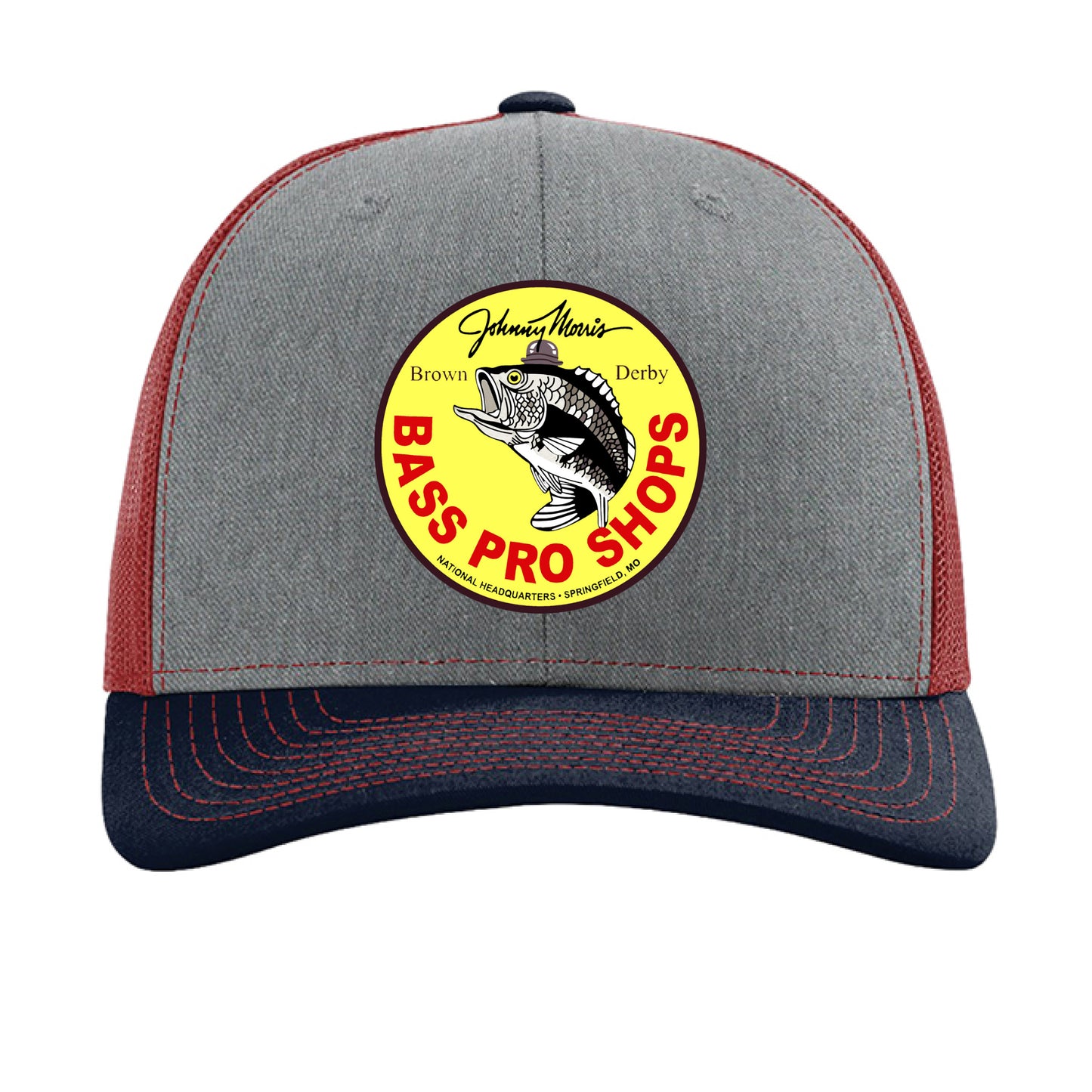 Heather Grey/ Cardinal/ Navy - FRONT