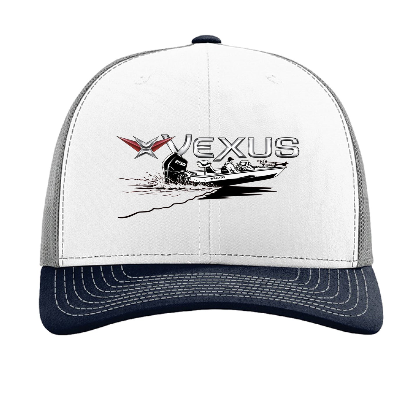White/ Aluminum/ Navy - FRONT