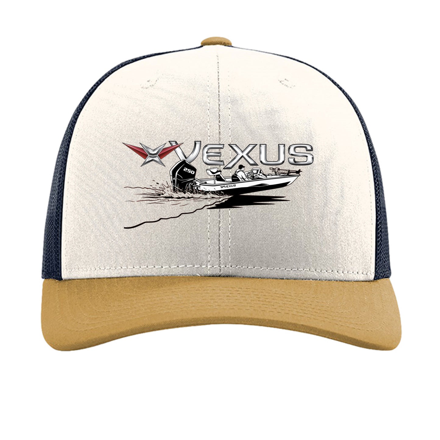 Cream/ Navy/ Amber Gold - FRONT