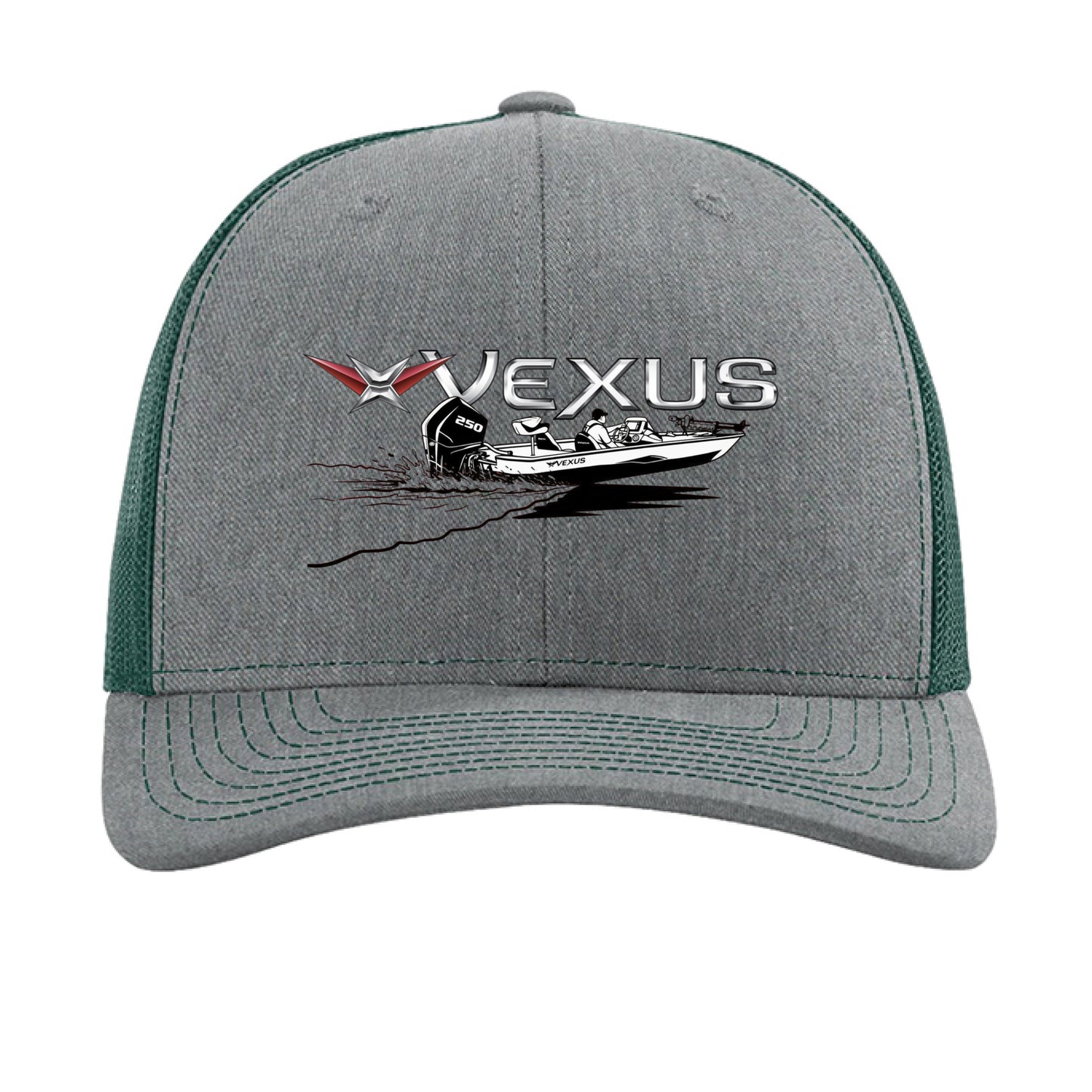 Heather Grey/ Dark Green - FRONT