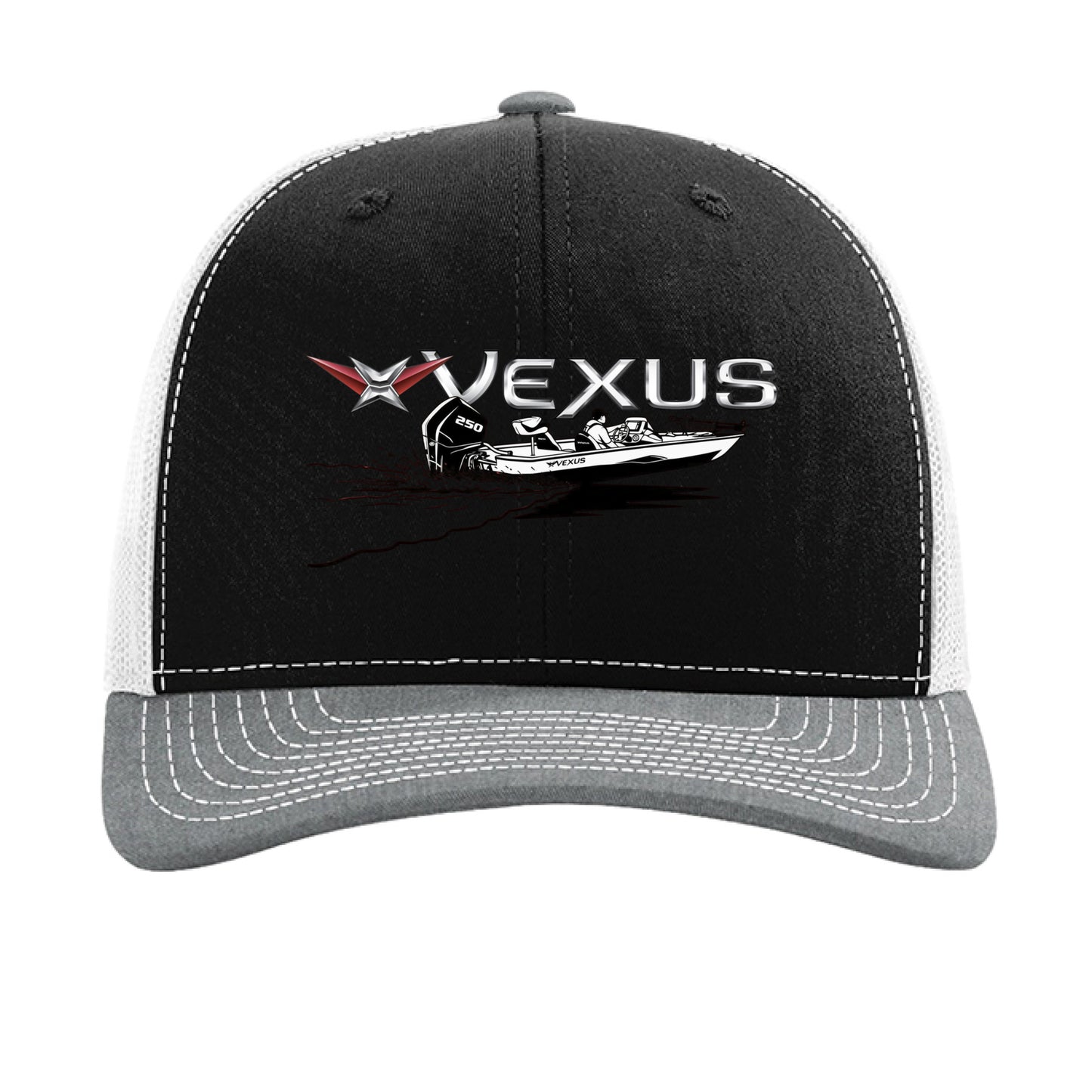 Black/ White/ Heather Grey - FRONT