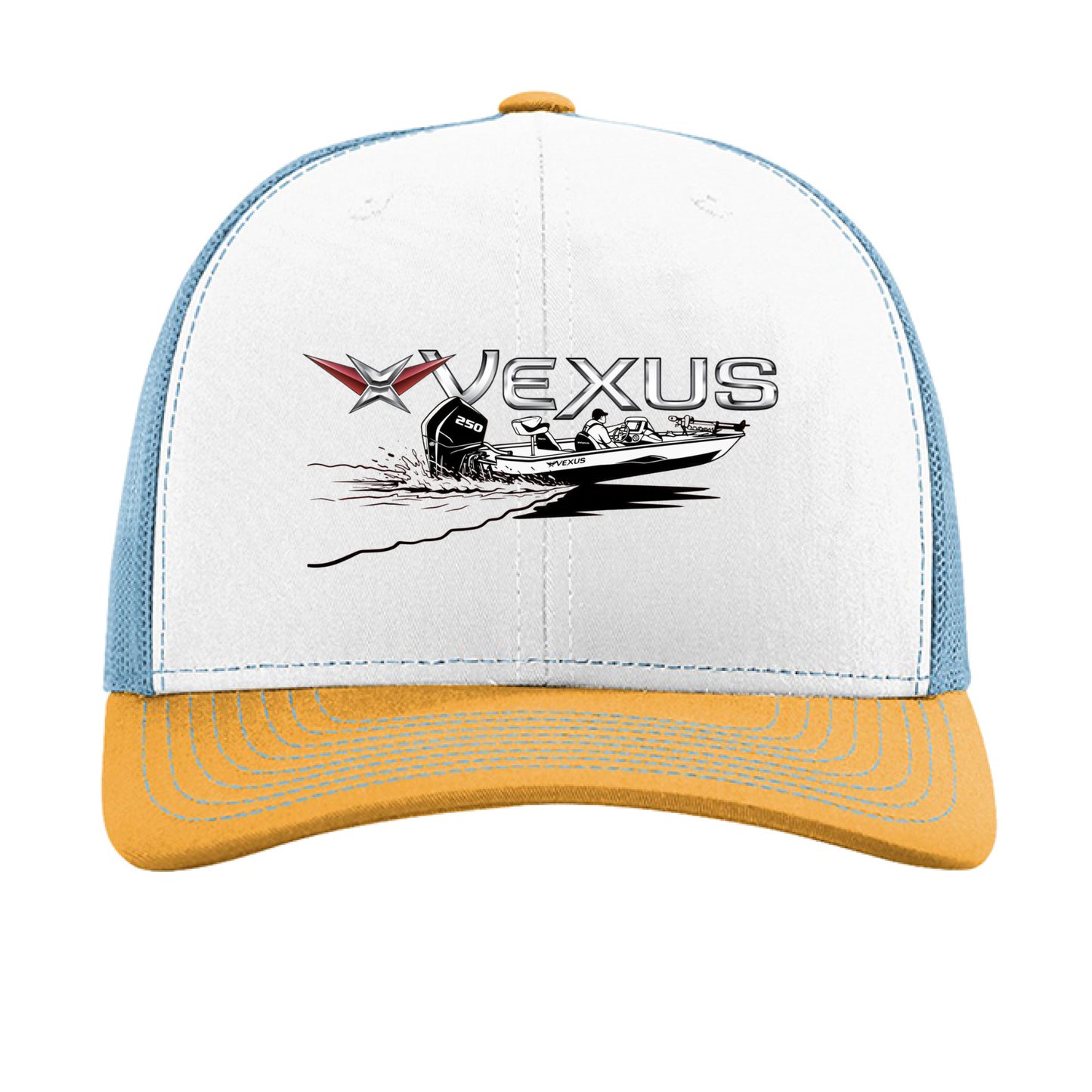 White/ Columbia Blue/ Yellow - FRONT