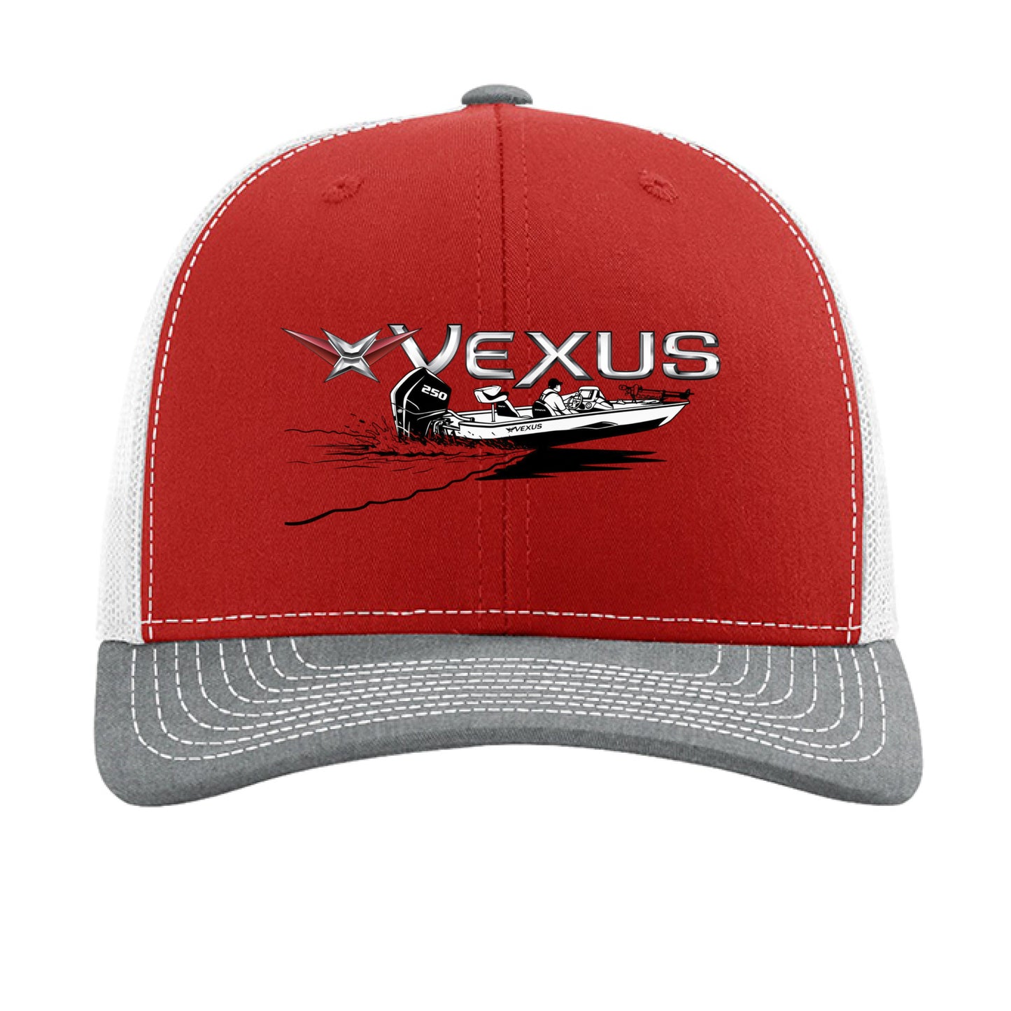 Red/ White/ Heather Grey - FRONT