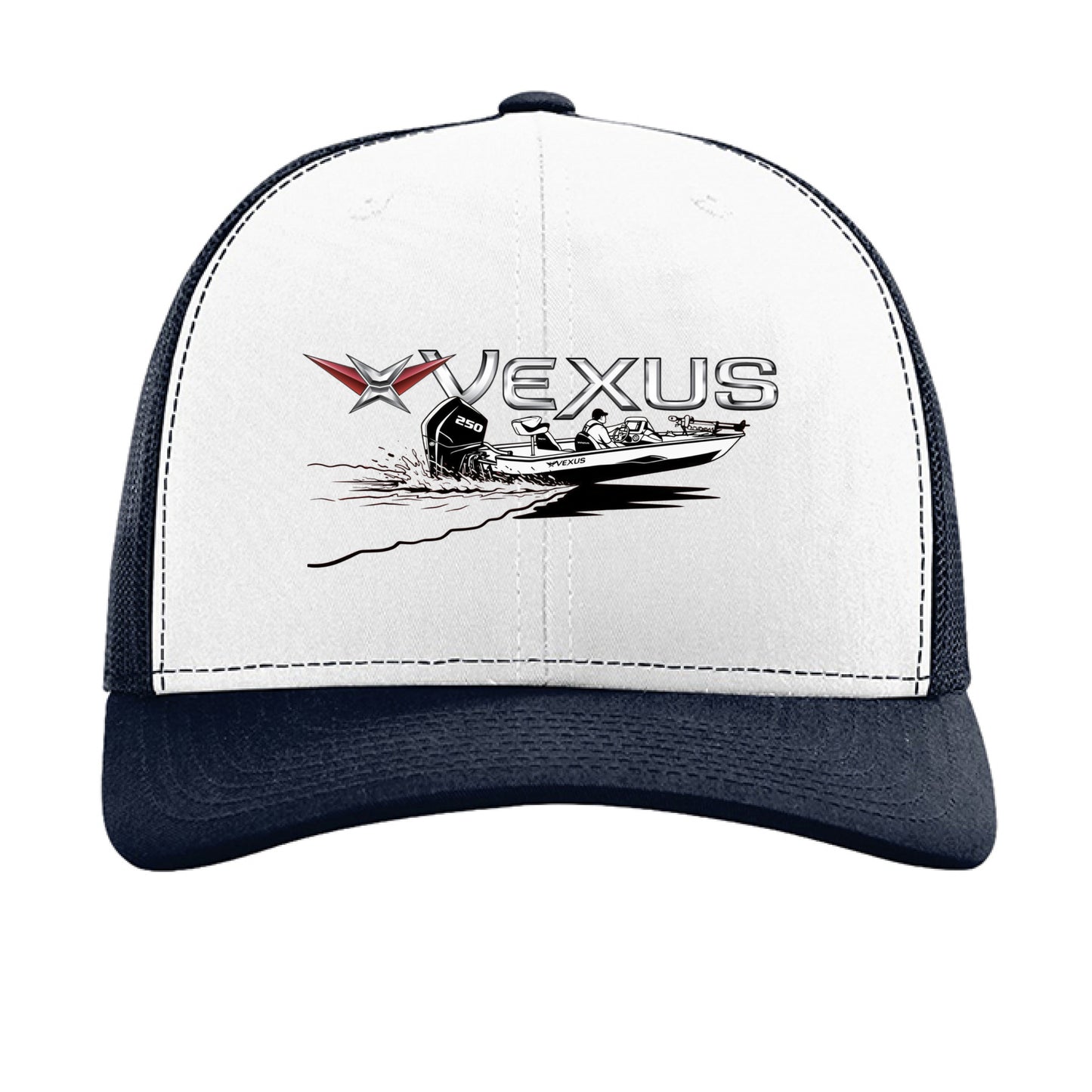 White/ Navy - FRONT
