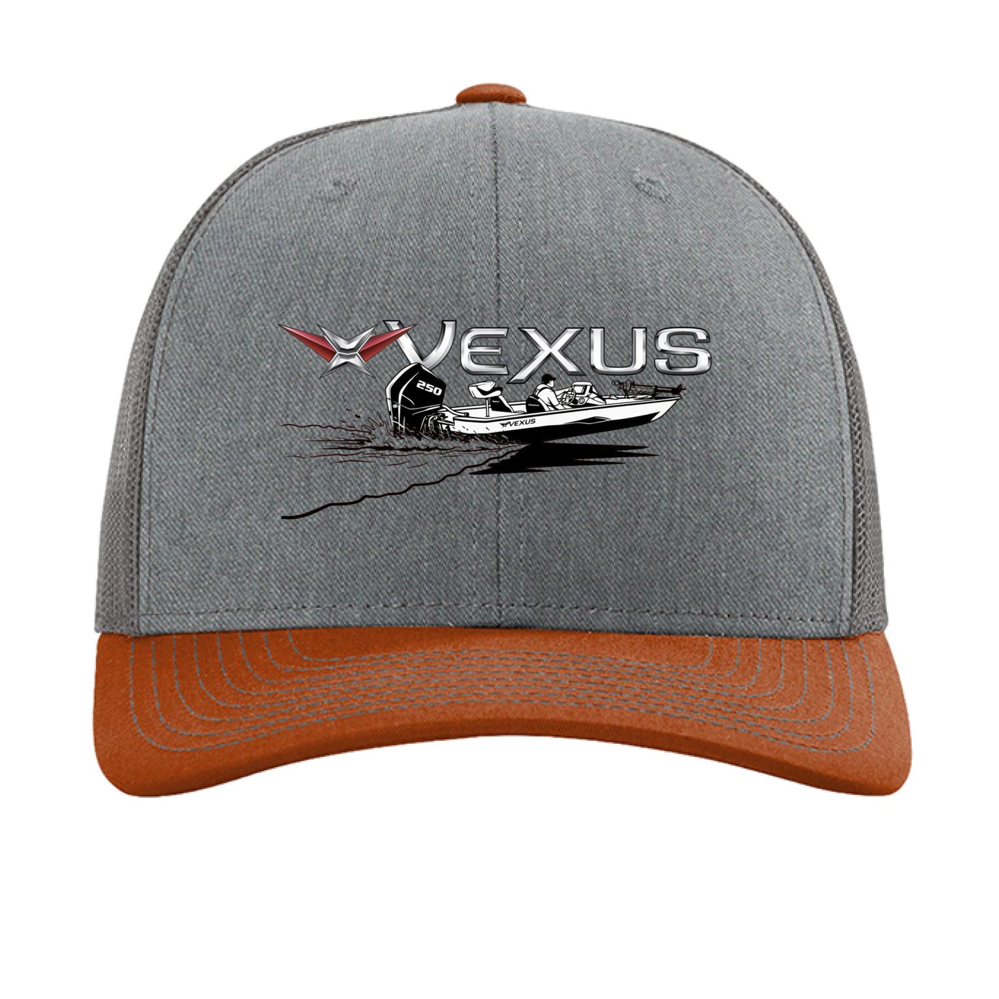 Heather Grey/ Charcoal/ Dark Orange - FRONT