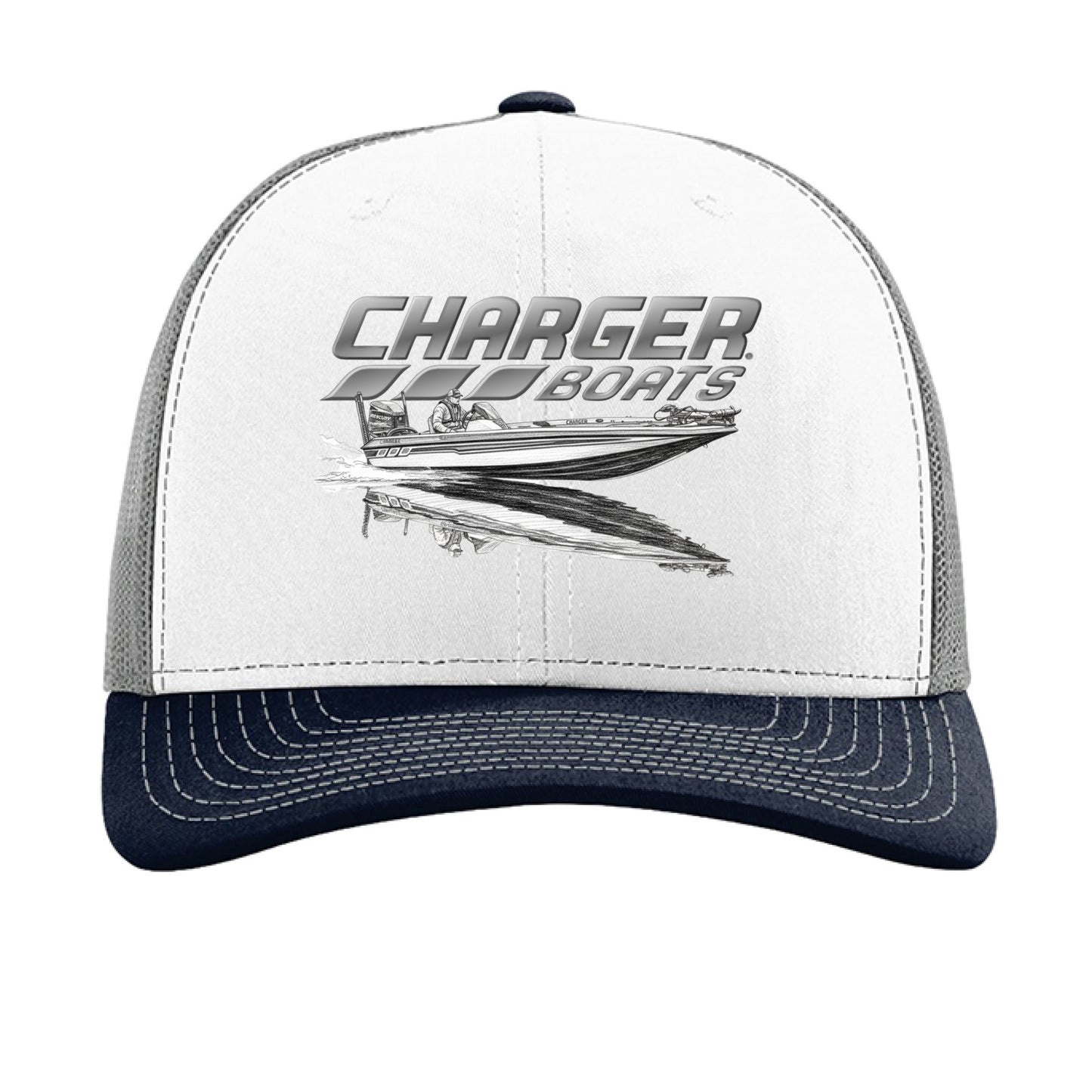 White/ Aluminum/ Navy - FRONT