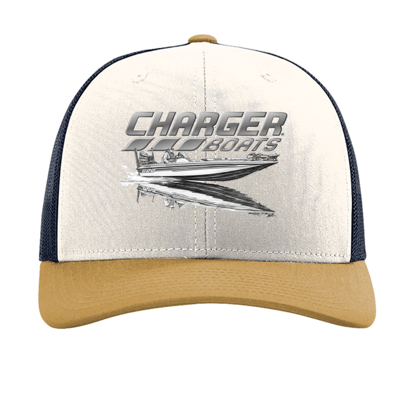 Cream/ Navy/ Amber Gold - FRONT