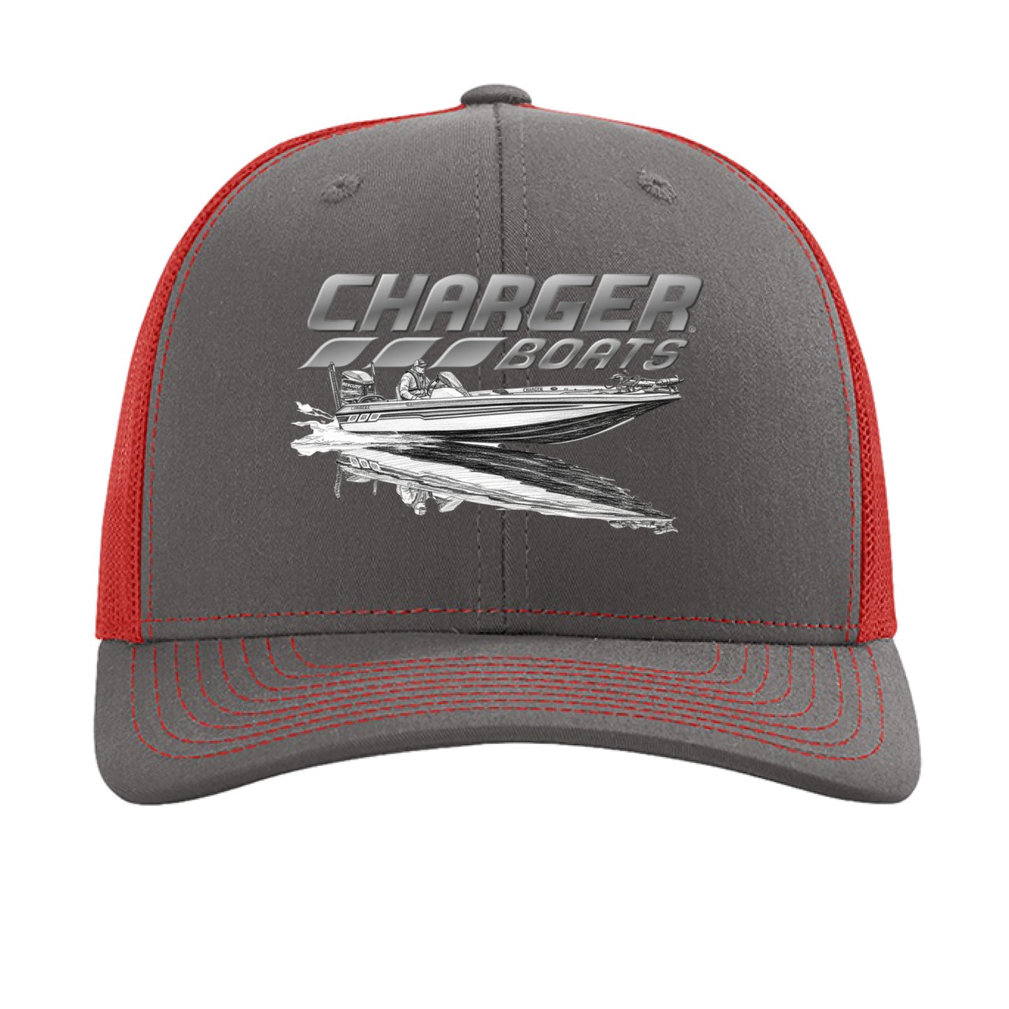 Charcoal/ Red - FRONT
