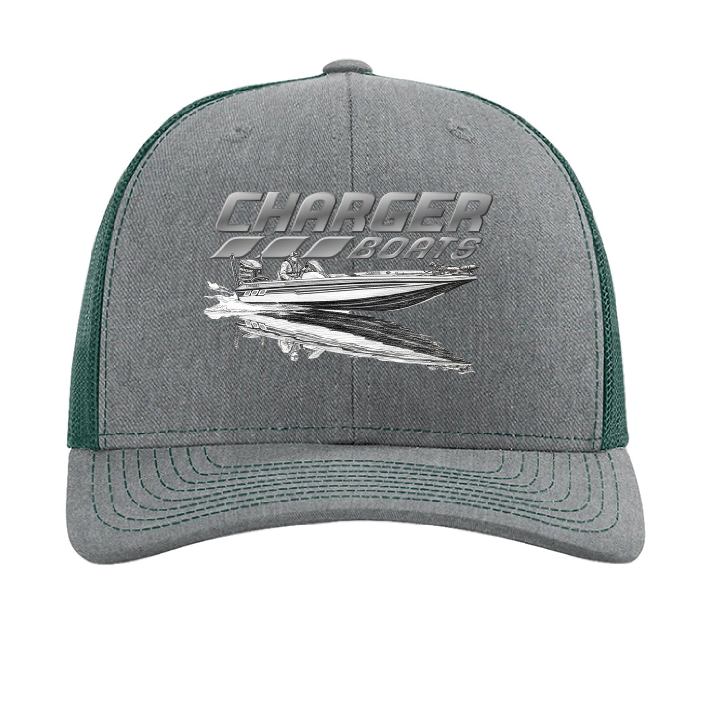 Heather Grey/ Dark Green - FRONT