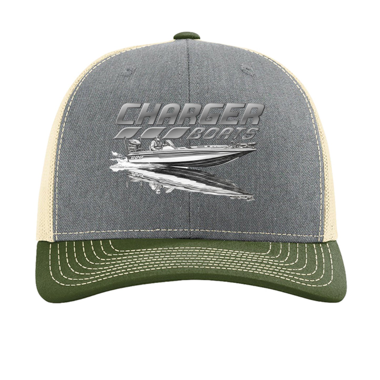 Heather Grey/ Birch/ Army Olive - FRONT