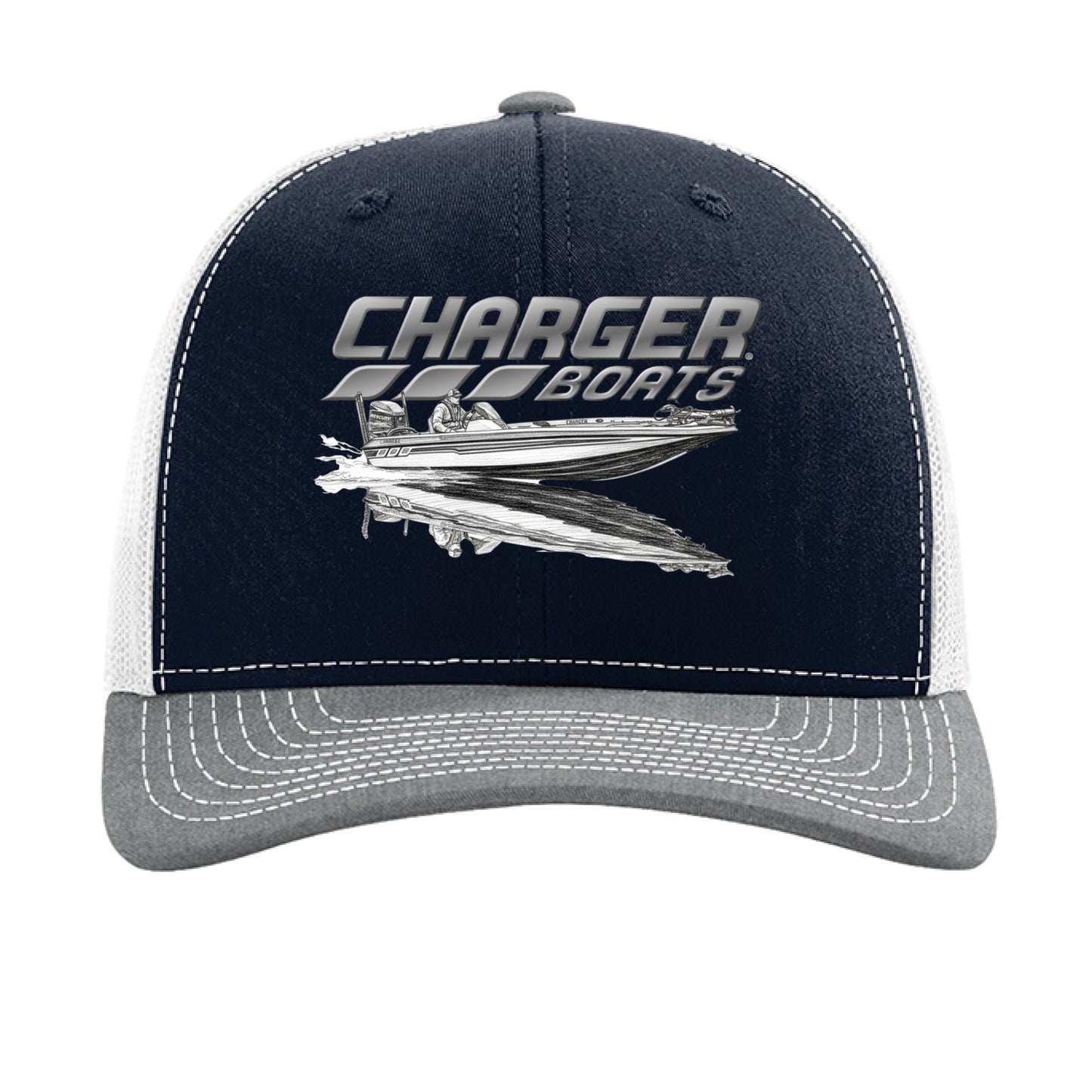 Navy/ White/ Heather Grey - FRONT