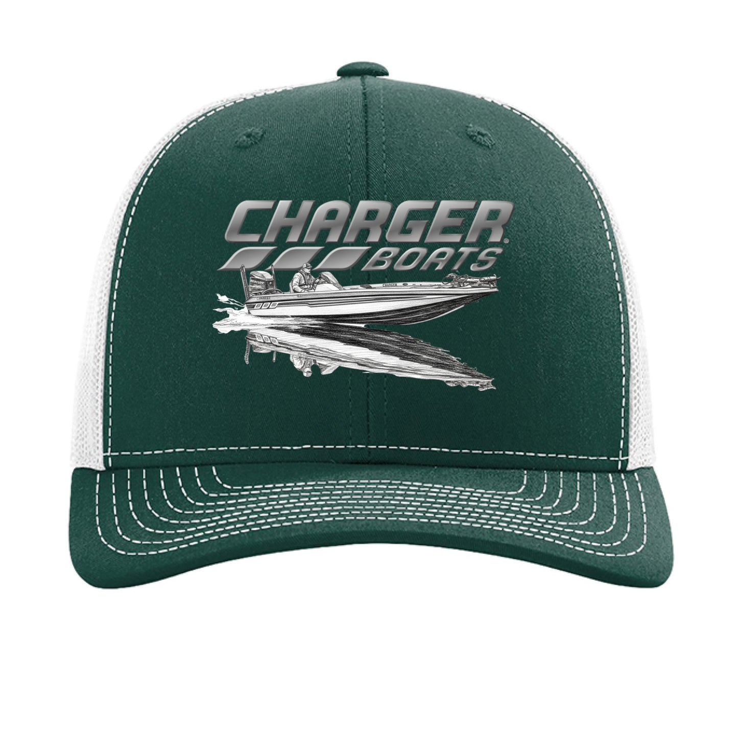 Dark Green/ White - FRONT
