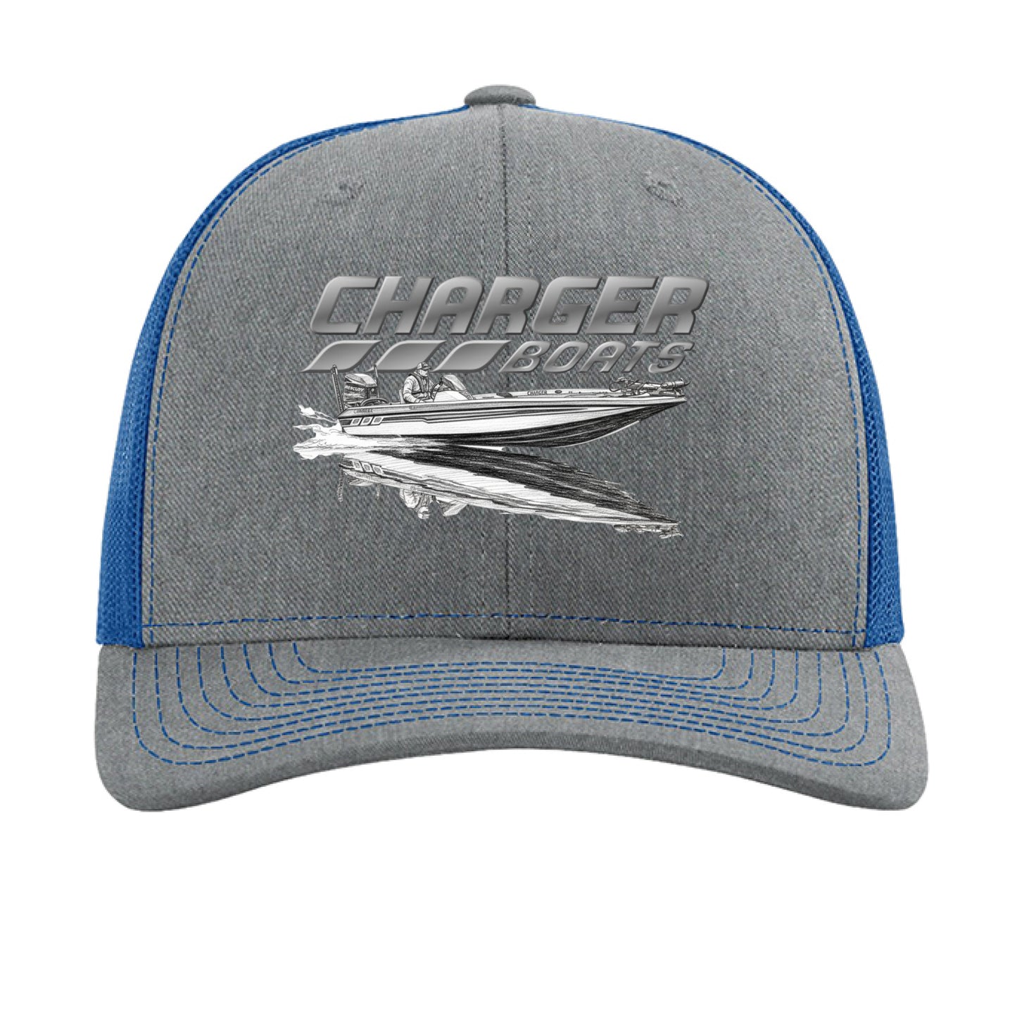 Heather Grey/ Royal - FRONT
