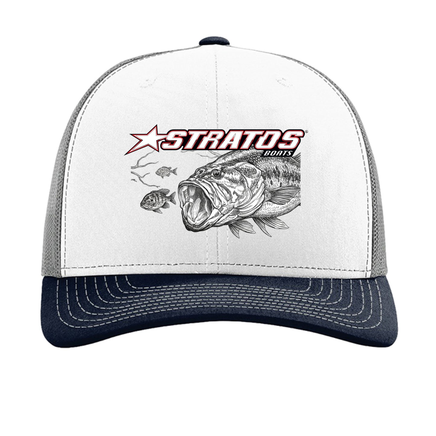 White/ Aluminum/ Navy - FRONT
