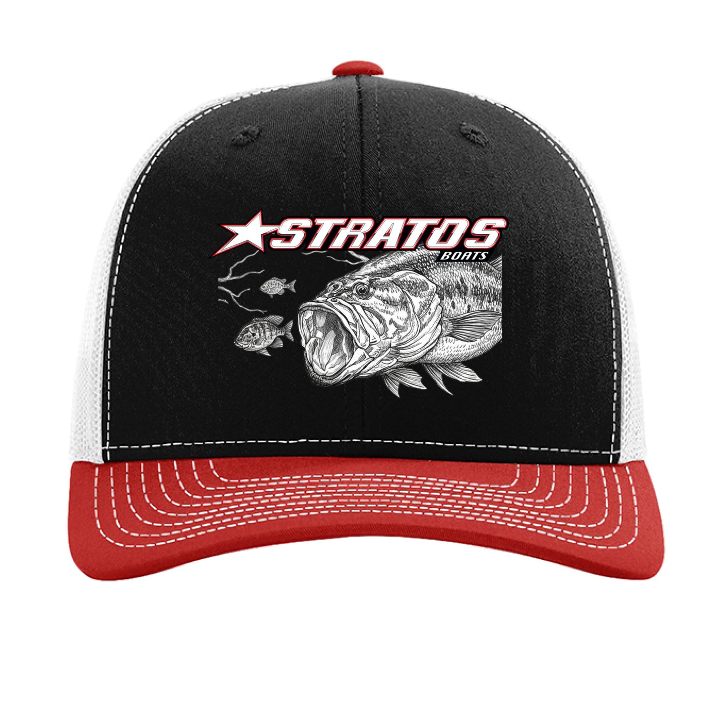Black/ White/ Red - FRONT
