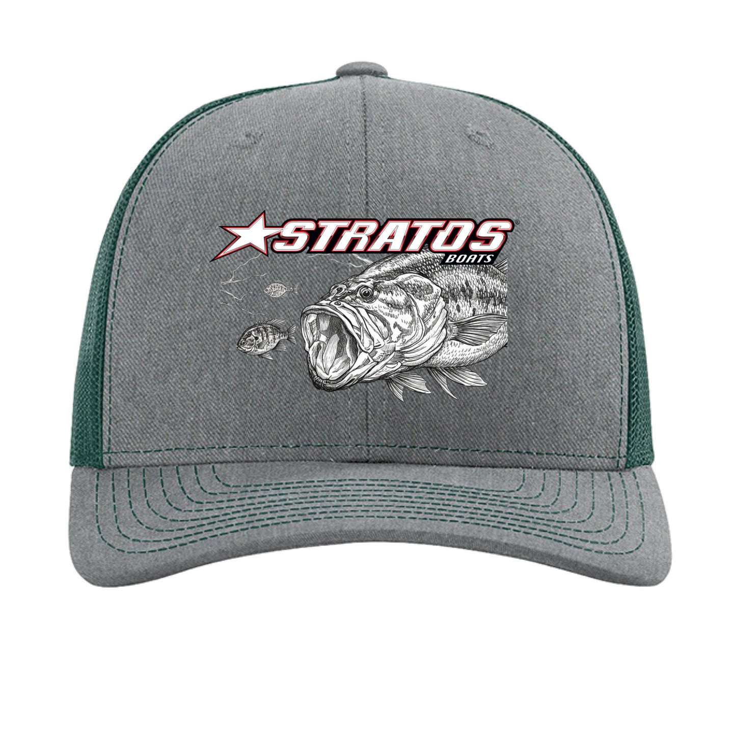 Heather Grey/ Dark Green - FRONT
