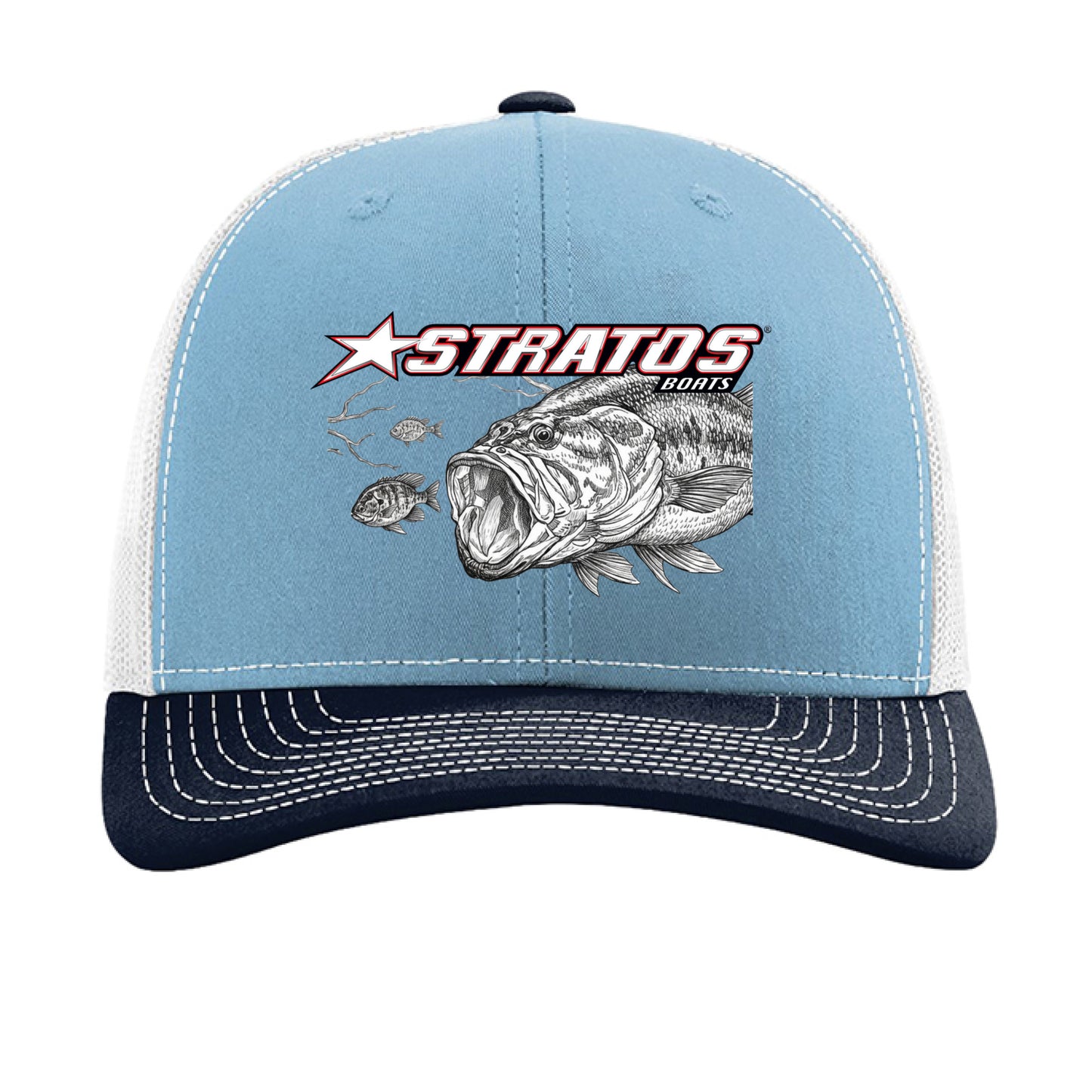 Columbia Blue/ White/ Navy - FRONT