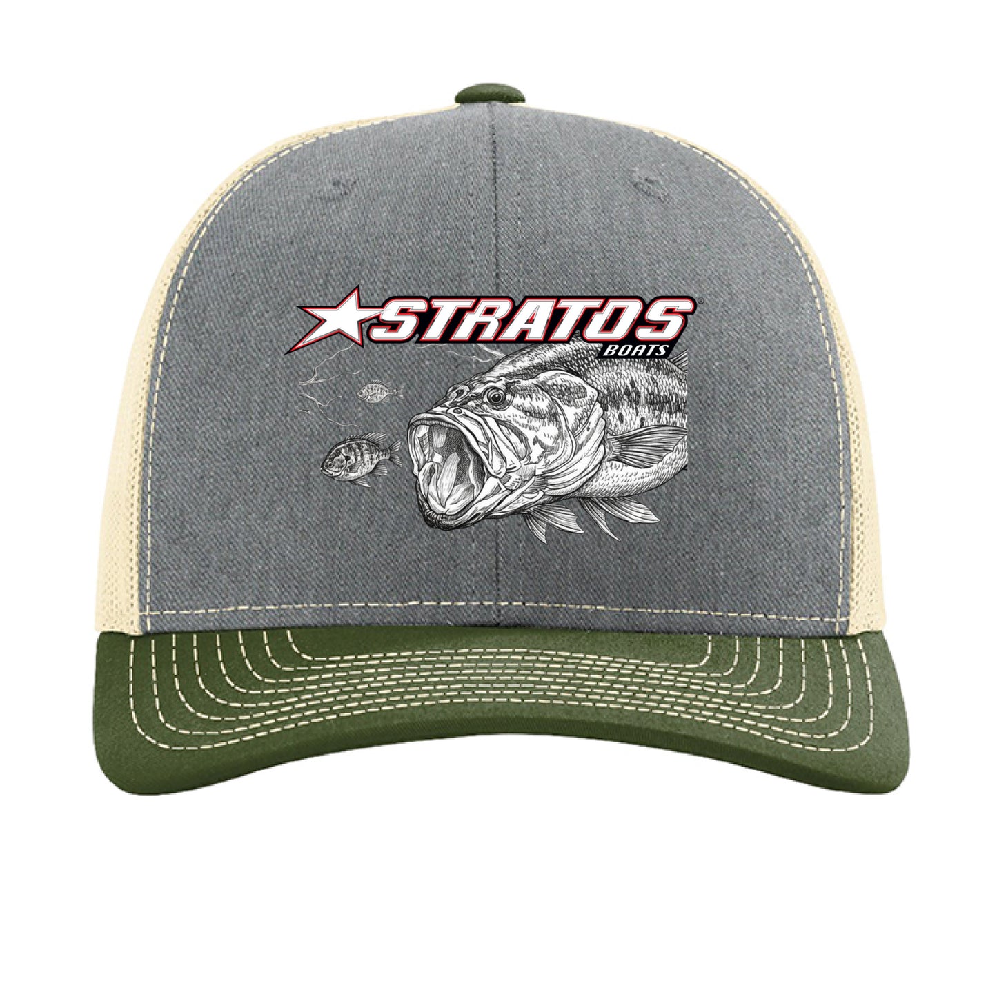 Heather Grey/ Birch/ Army Olive - FRONT