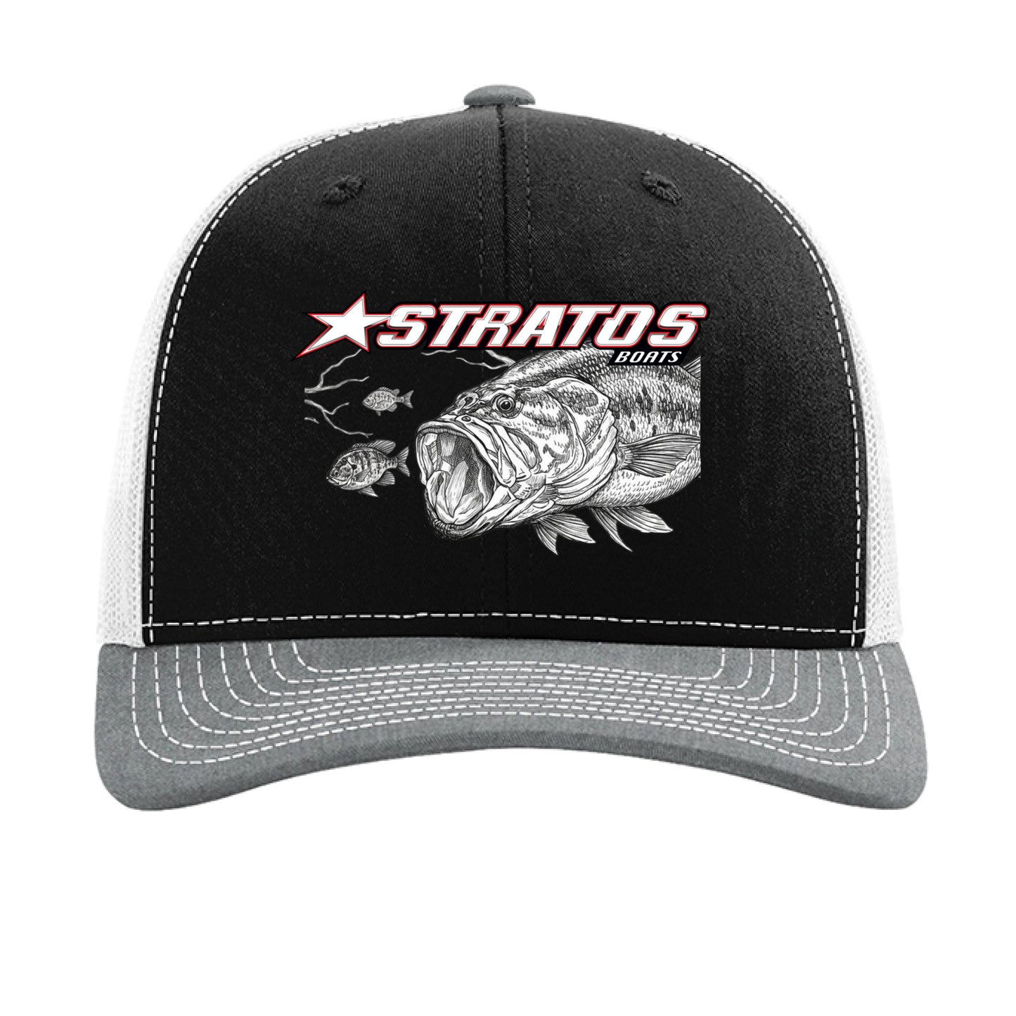 Black/ White/ Heather Grey - FRONT