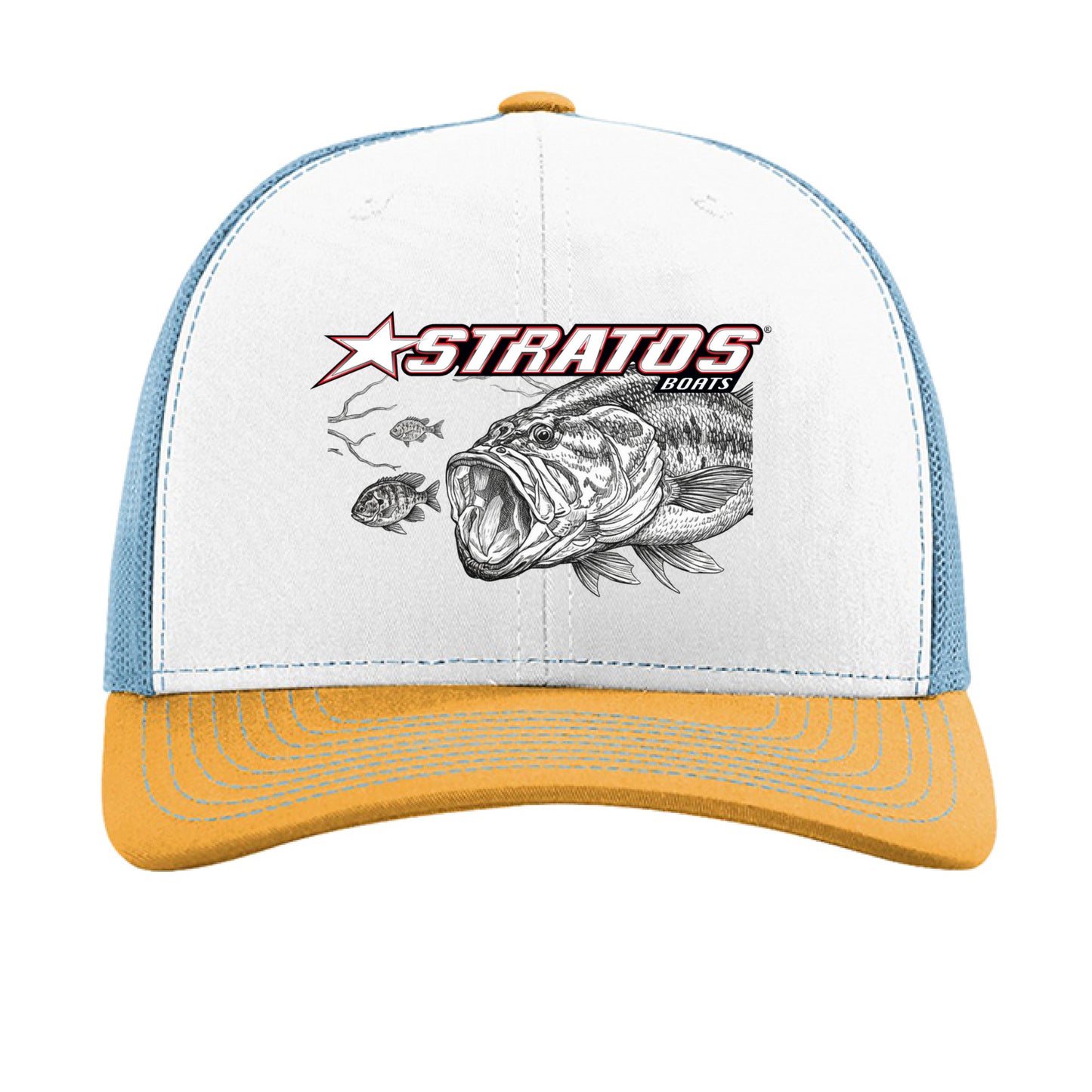 White/ Columbia Blue/ Yellow - FRONT