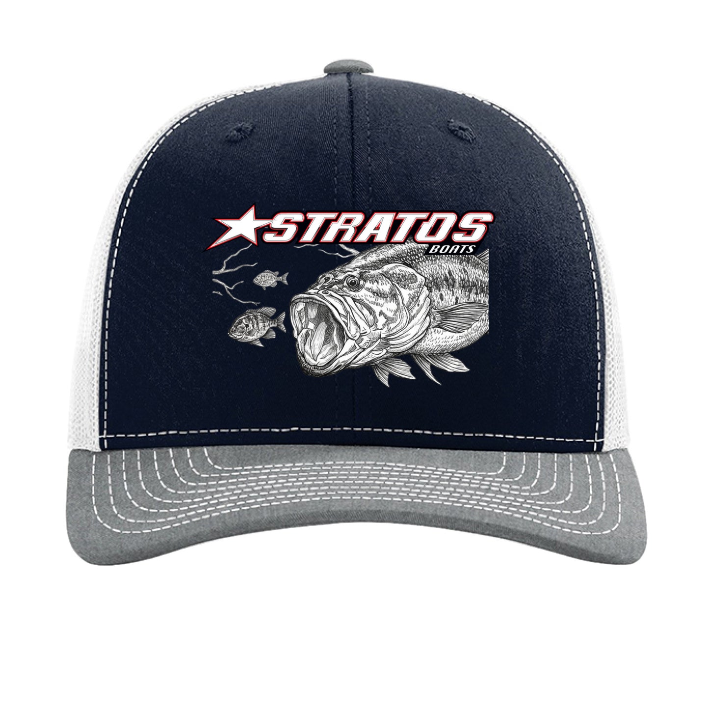 Navy/ White/ Heather Grey - FRONT