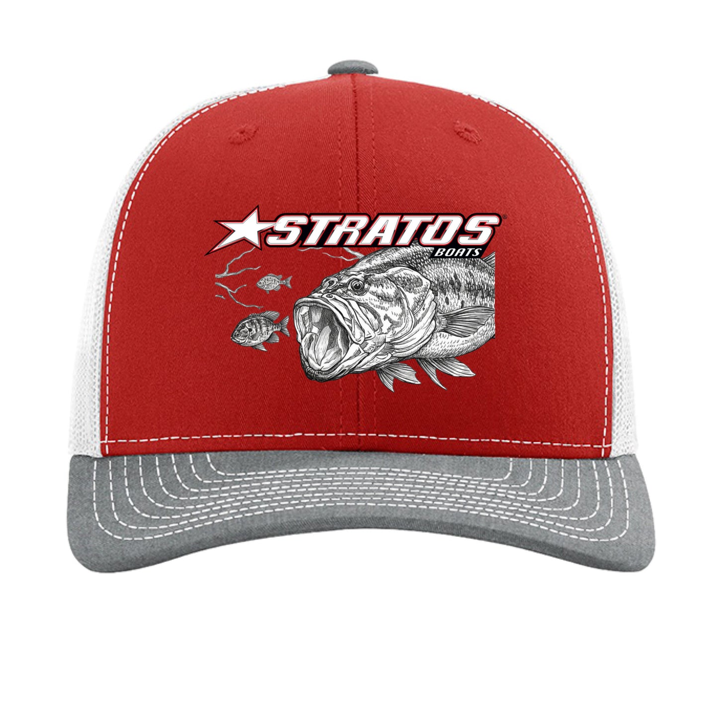 Red/ White/ Heather Grey - FRONT