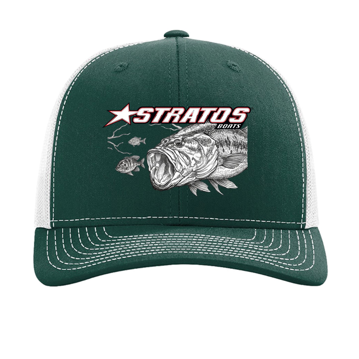 Dark Green/ White - FRONT