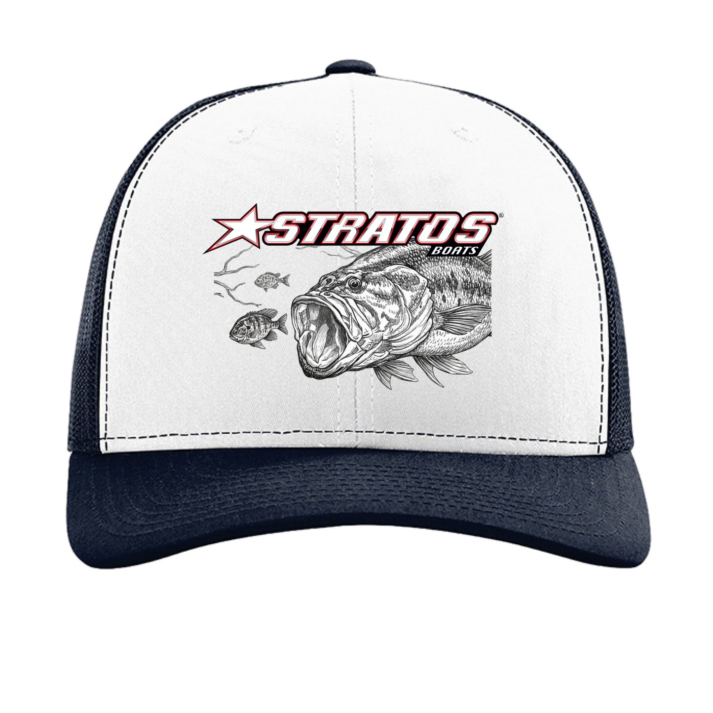White/ Navy - FRONT