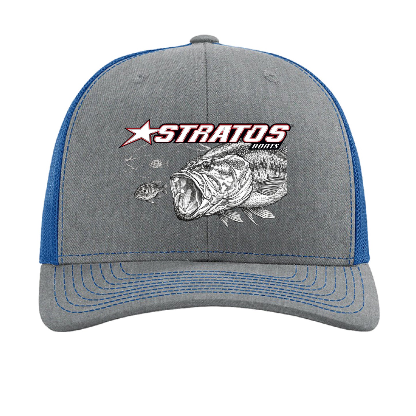 Heather Grey/ Royal - FRONT