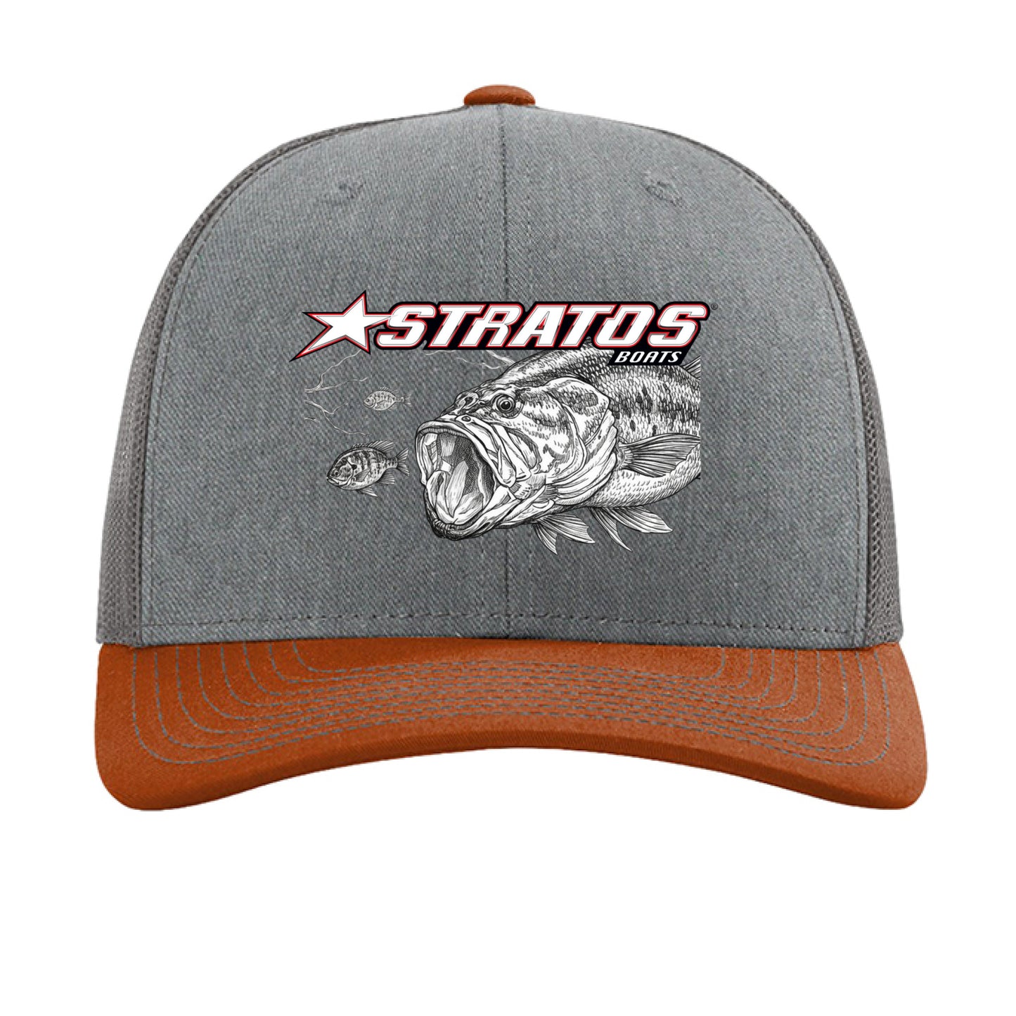 Heather Grey/ Charcoal/ Dark Orange - FRONT