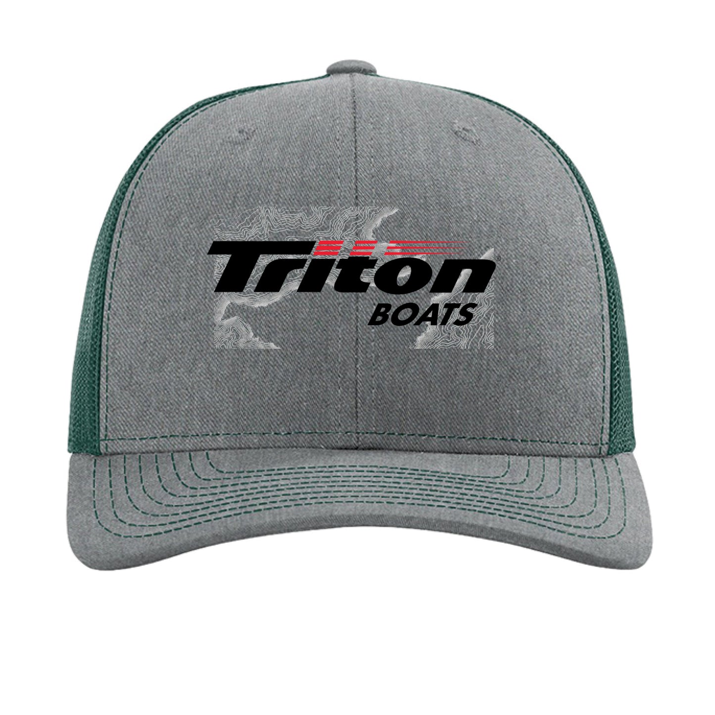 Heather Grey/ Dark Green - FRONT